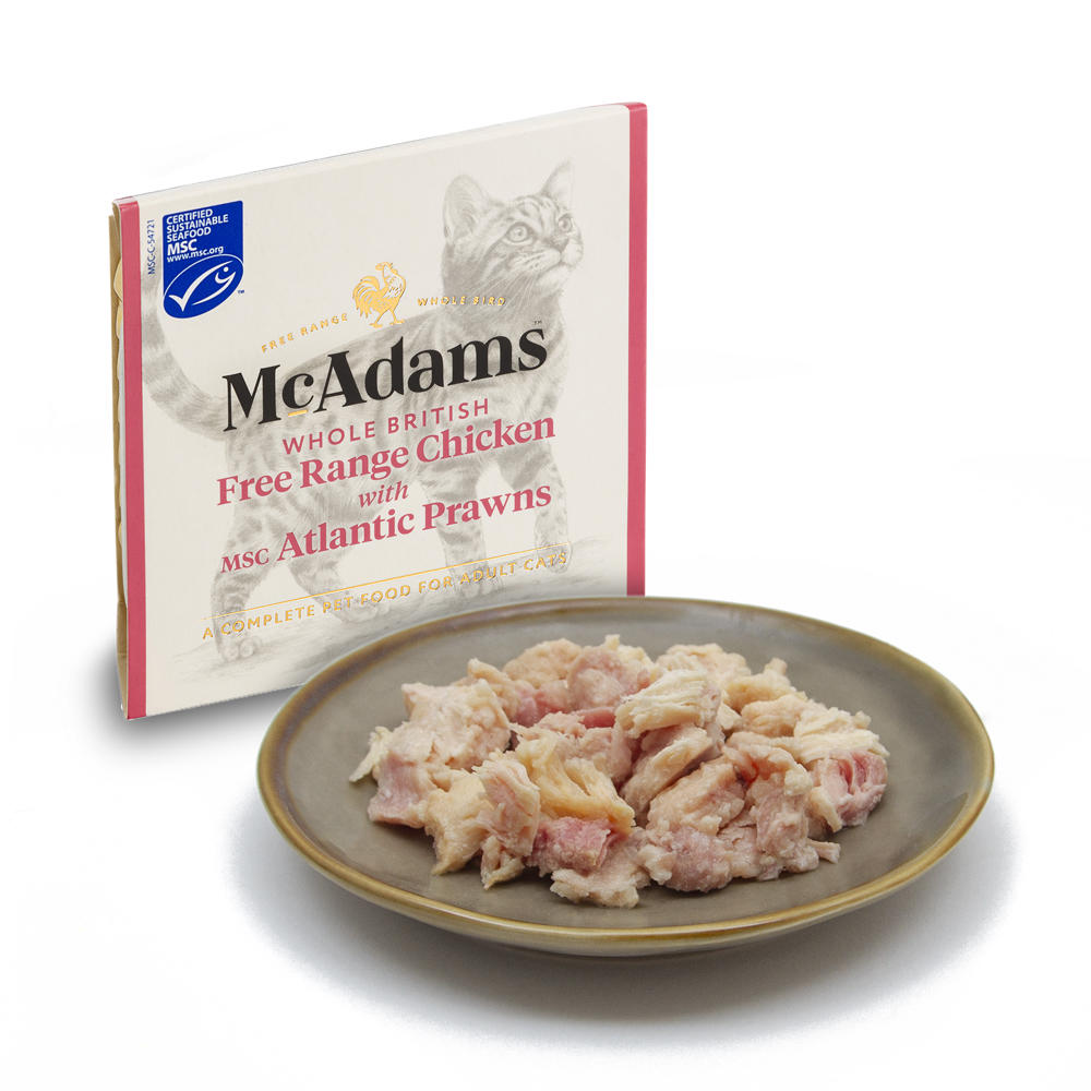 McAdams Whole British Free Range Chicken with MSC Atlantic Prawns Cat 100g