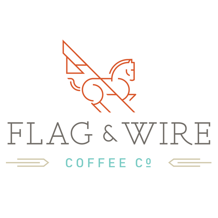 Flag &amp; Wire Logo