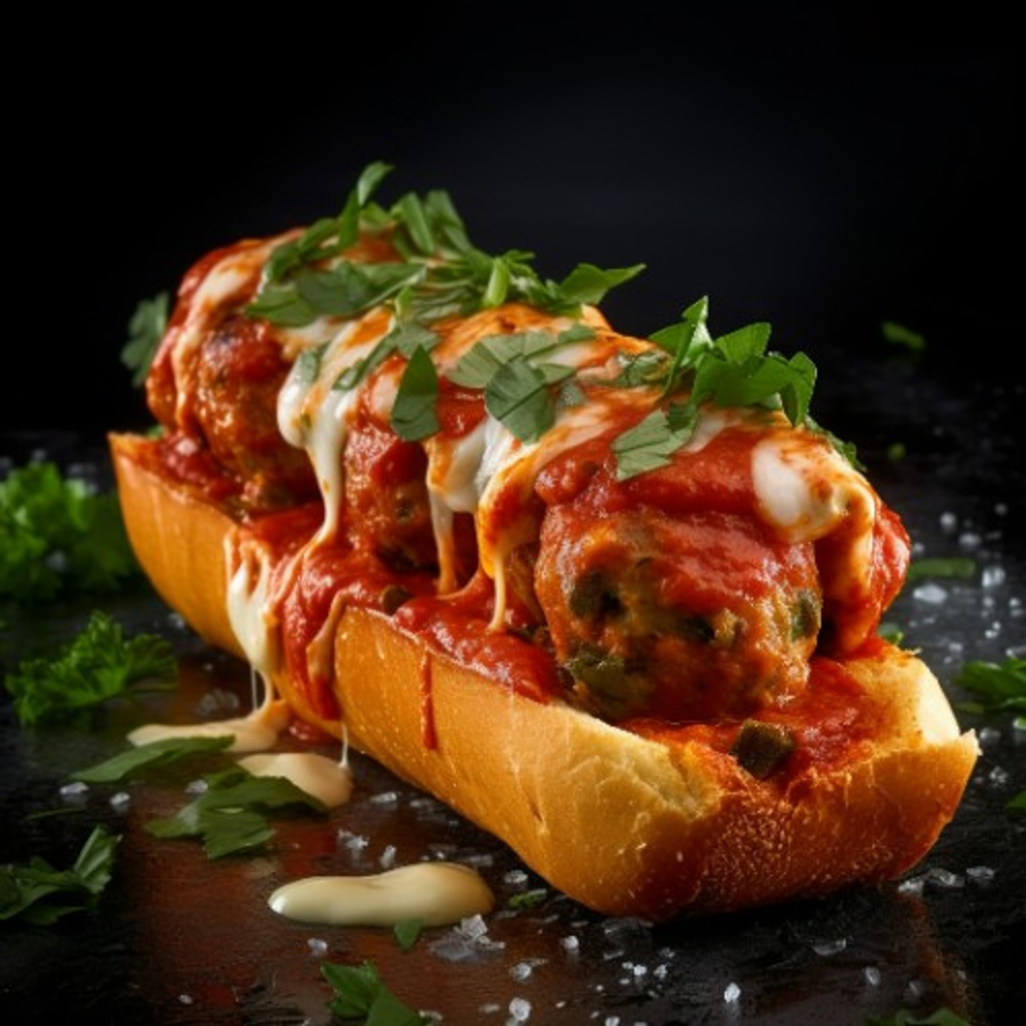 Meatball Parmigiana Sub