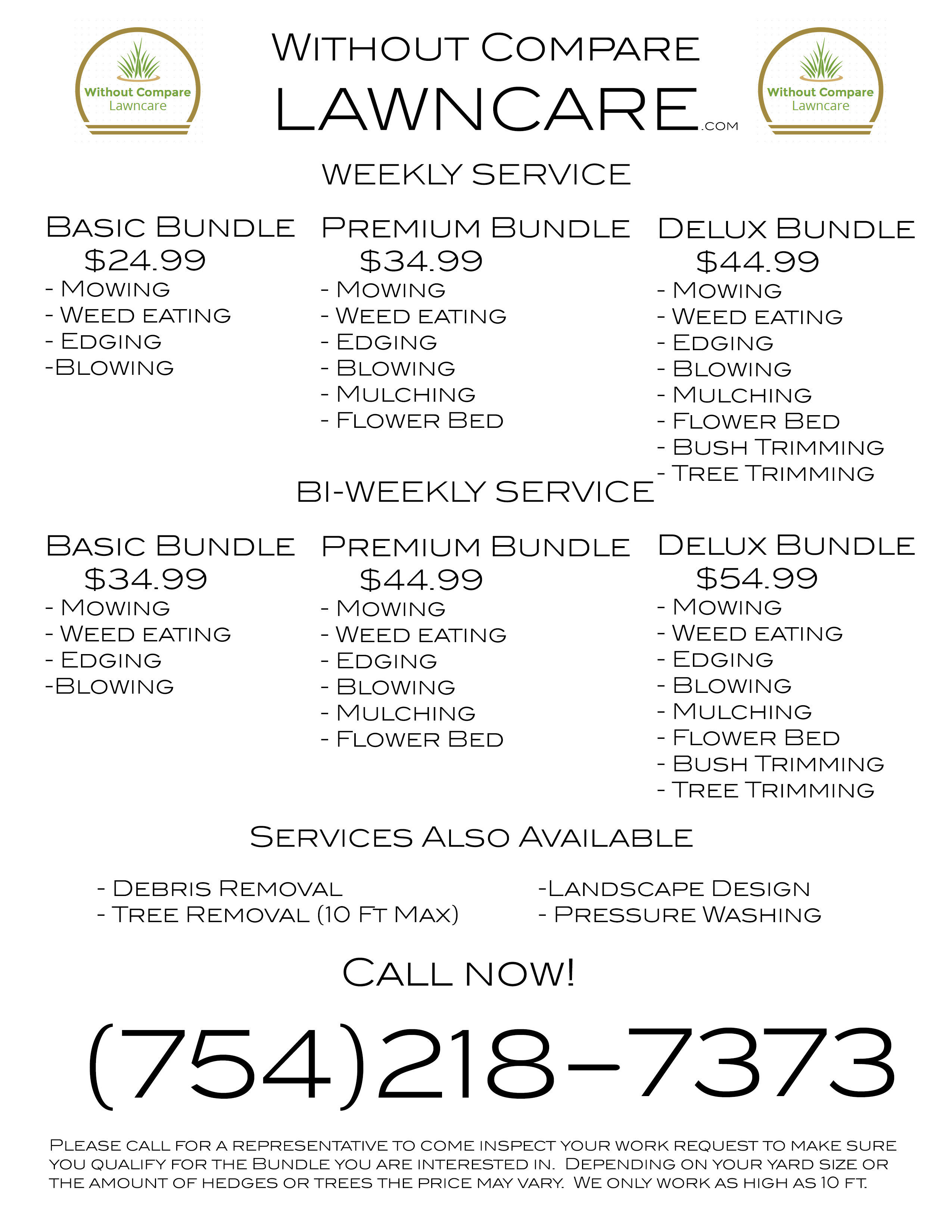 Without Compare Lawn &amp; Tree Care Logo