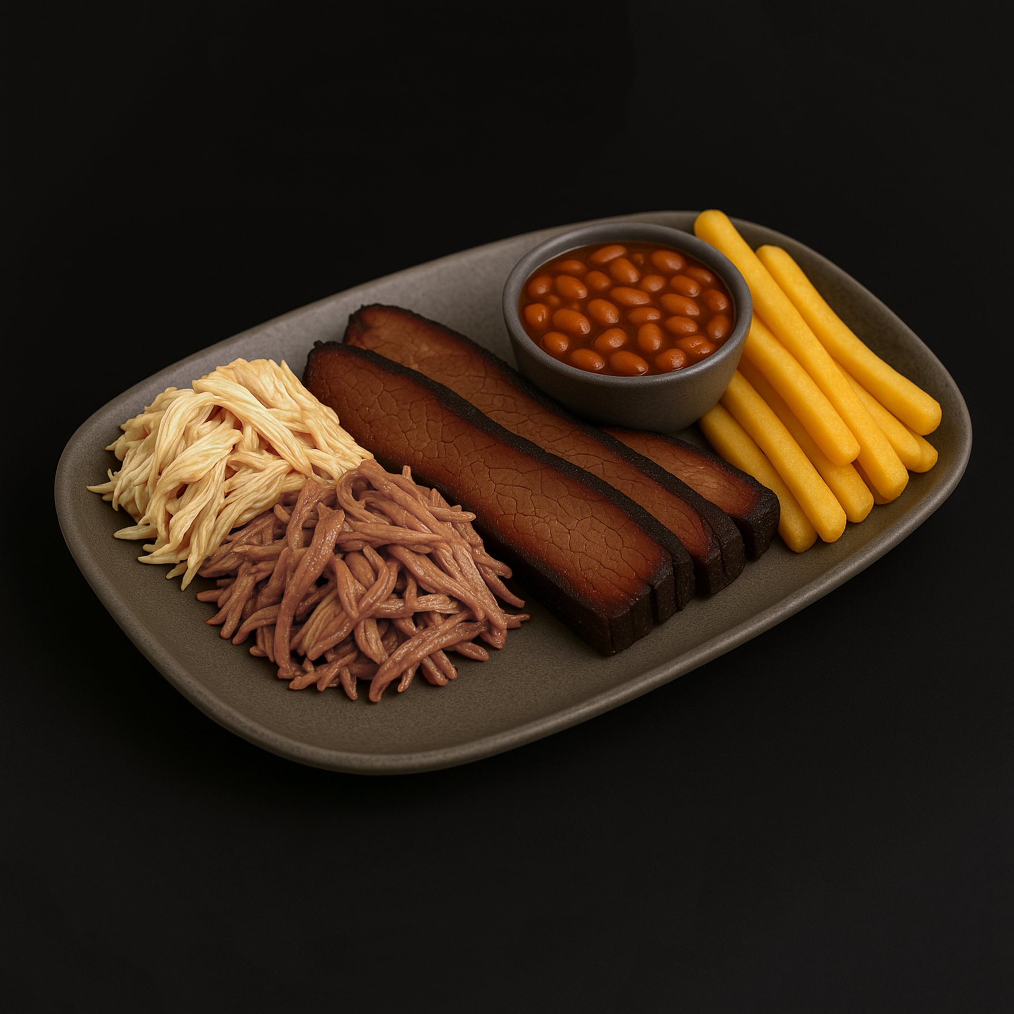 Triple Que Plate