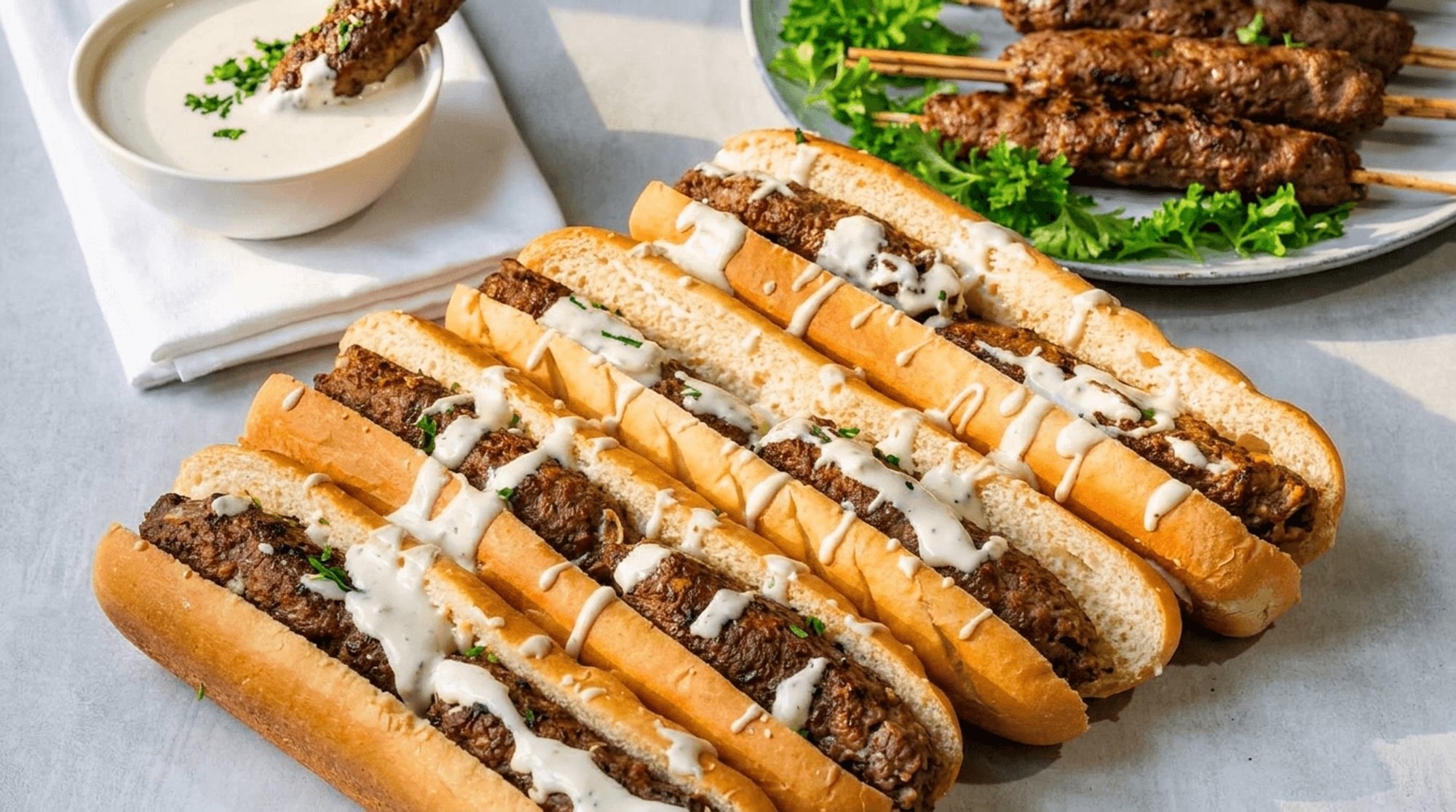 Beef Kofta Kebab Wrap