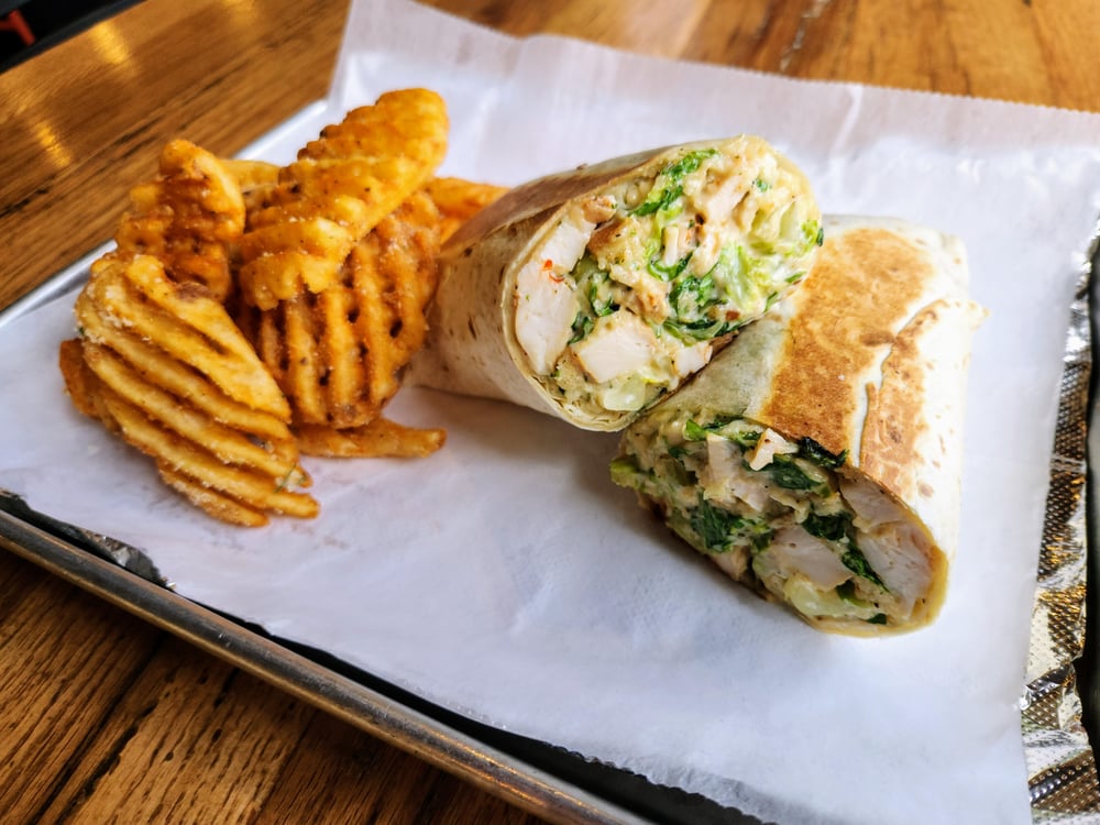 Blackened Chicken Caesar Wrap