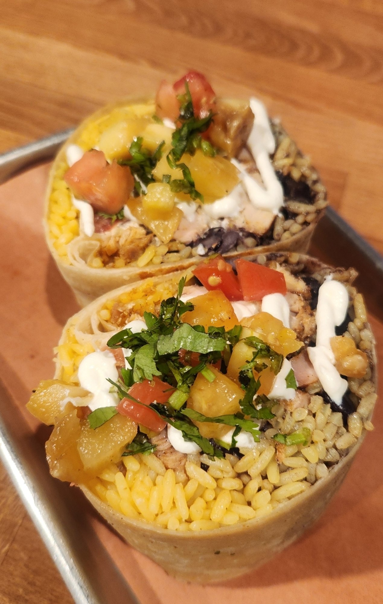 Chicken al Pastor Burrito