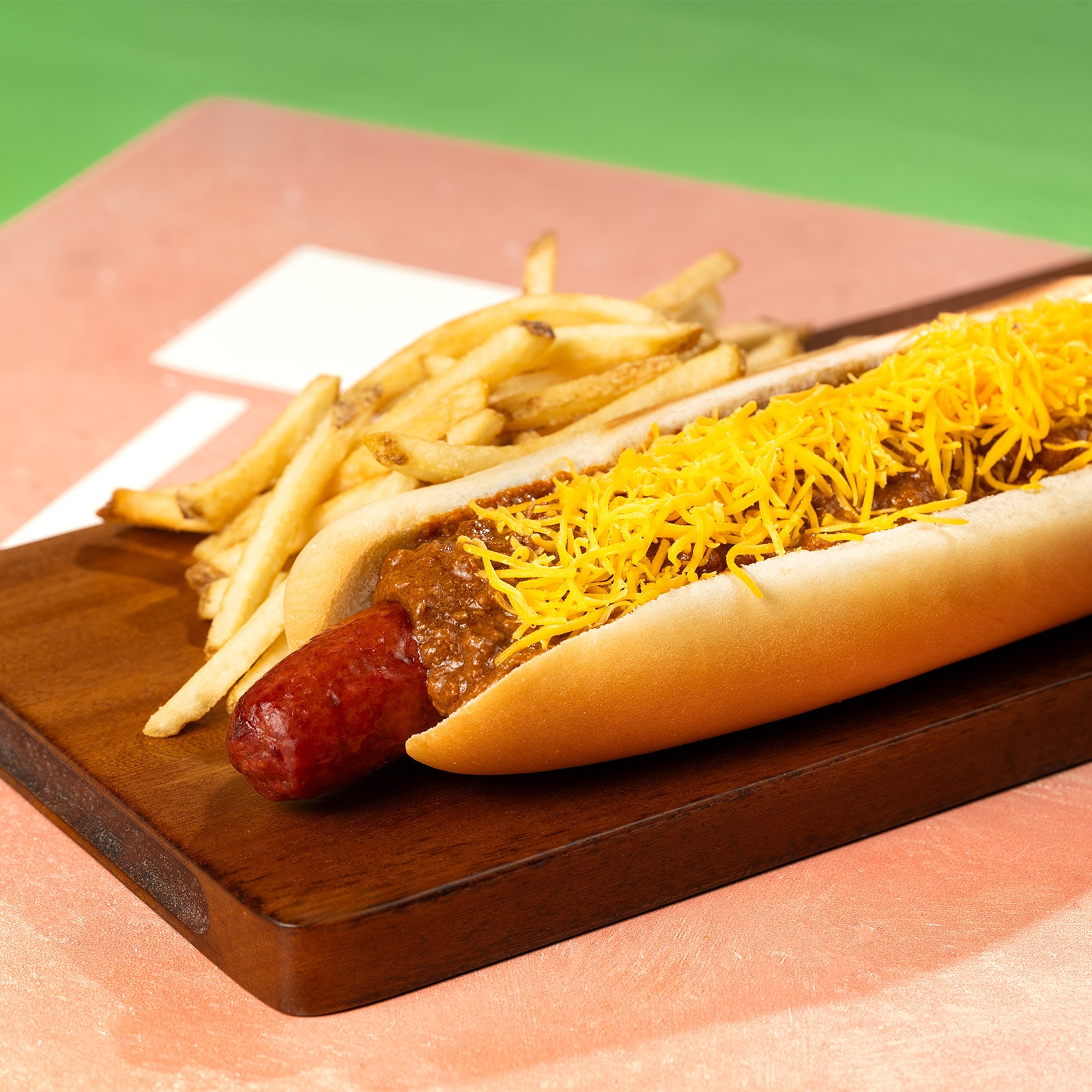 Chili-Cheese All-Beef Foot-long Hot Dog