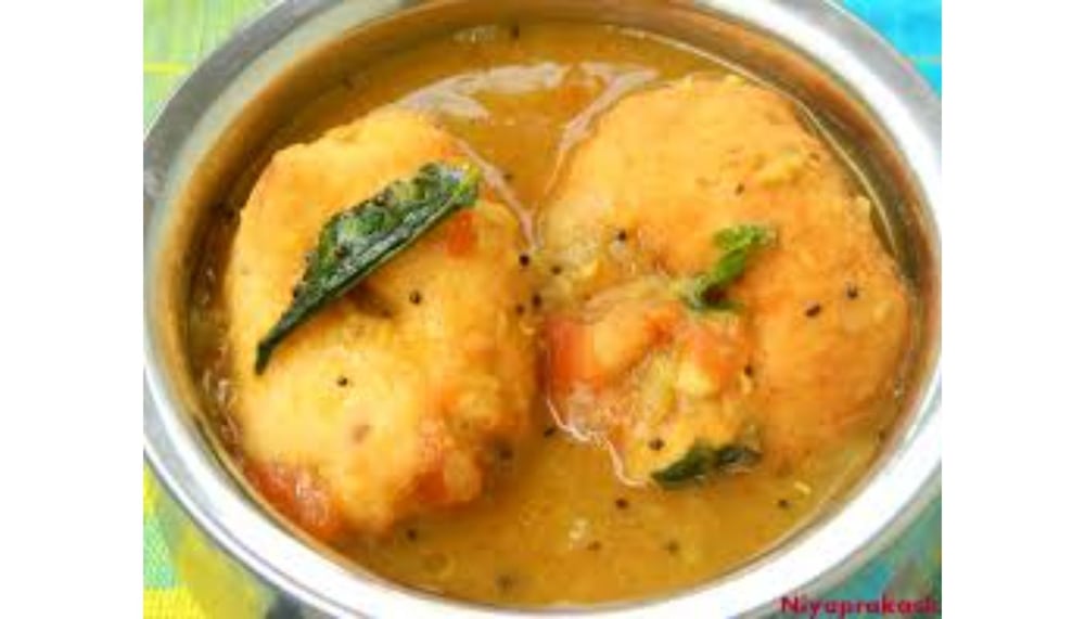 Sambhar Vada (2) - Vegan, Gluten free