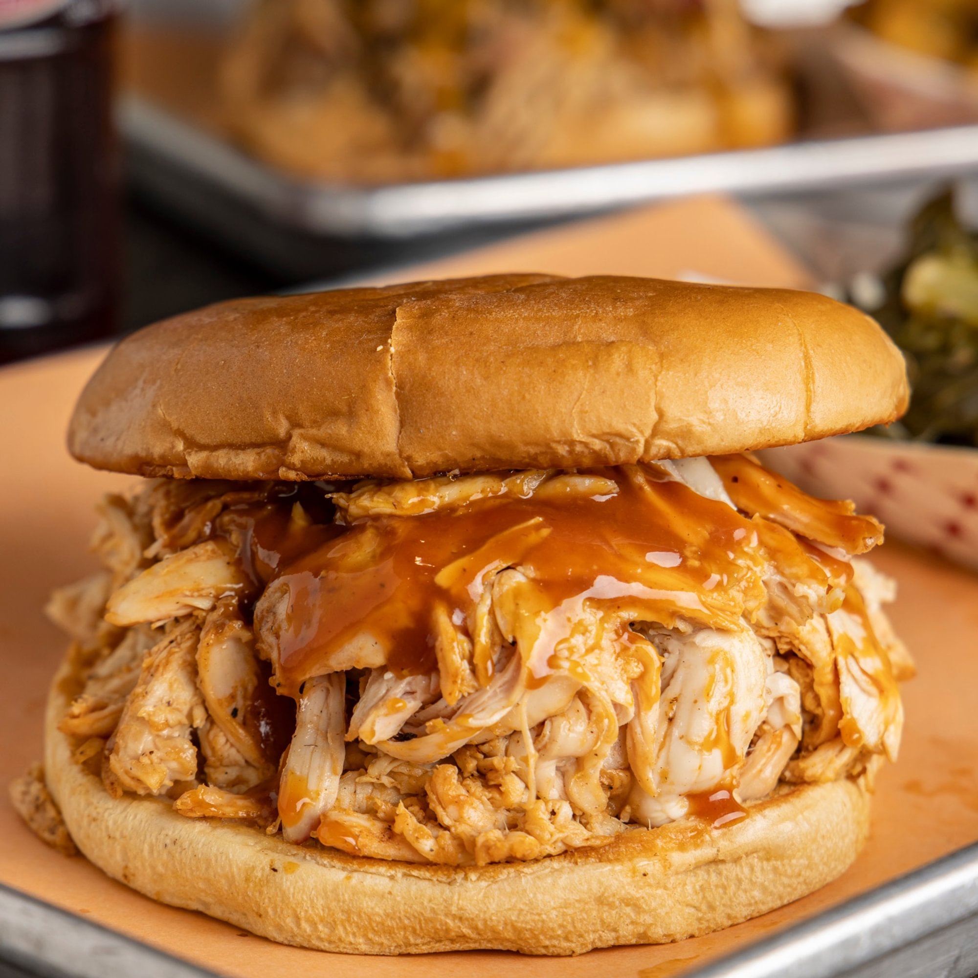 Smoked Pulled Chicken Sandwich