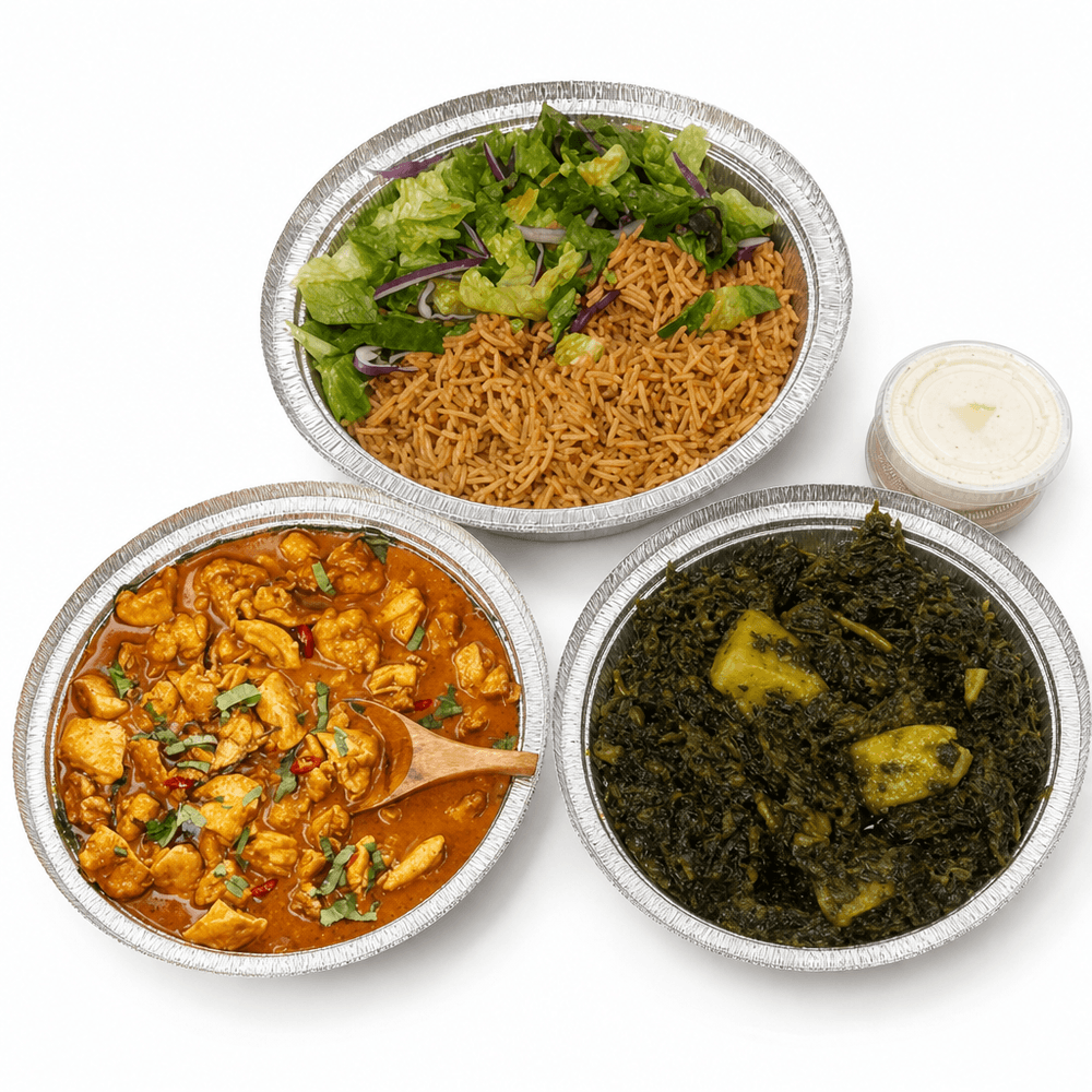 Chicken & Veggie Curry Platter