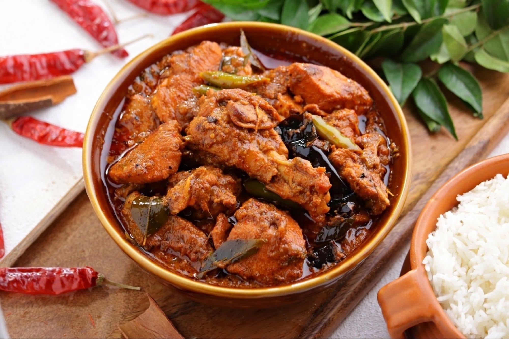 Aavakai Chicken Curry