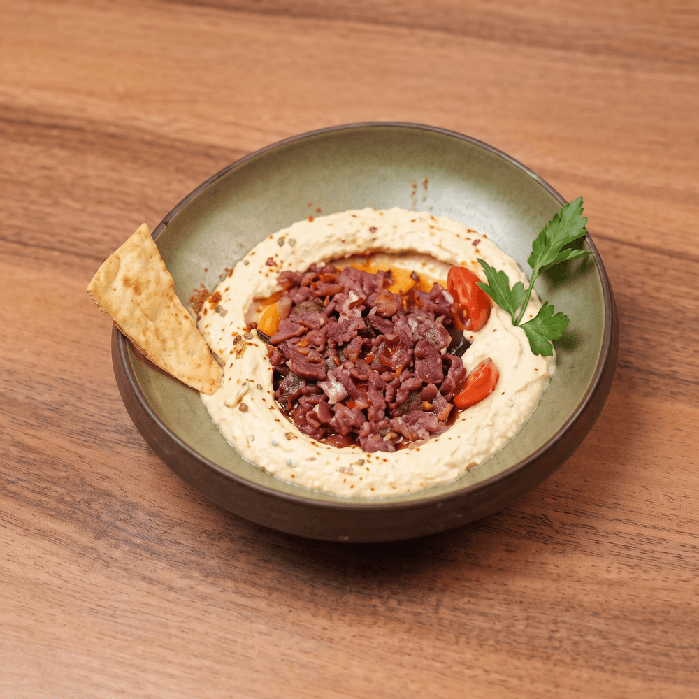 Hummus with Pastrami
