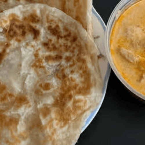 Roti Served with Massaman Curry