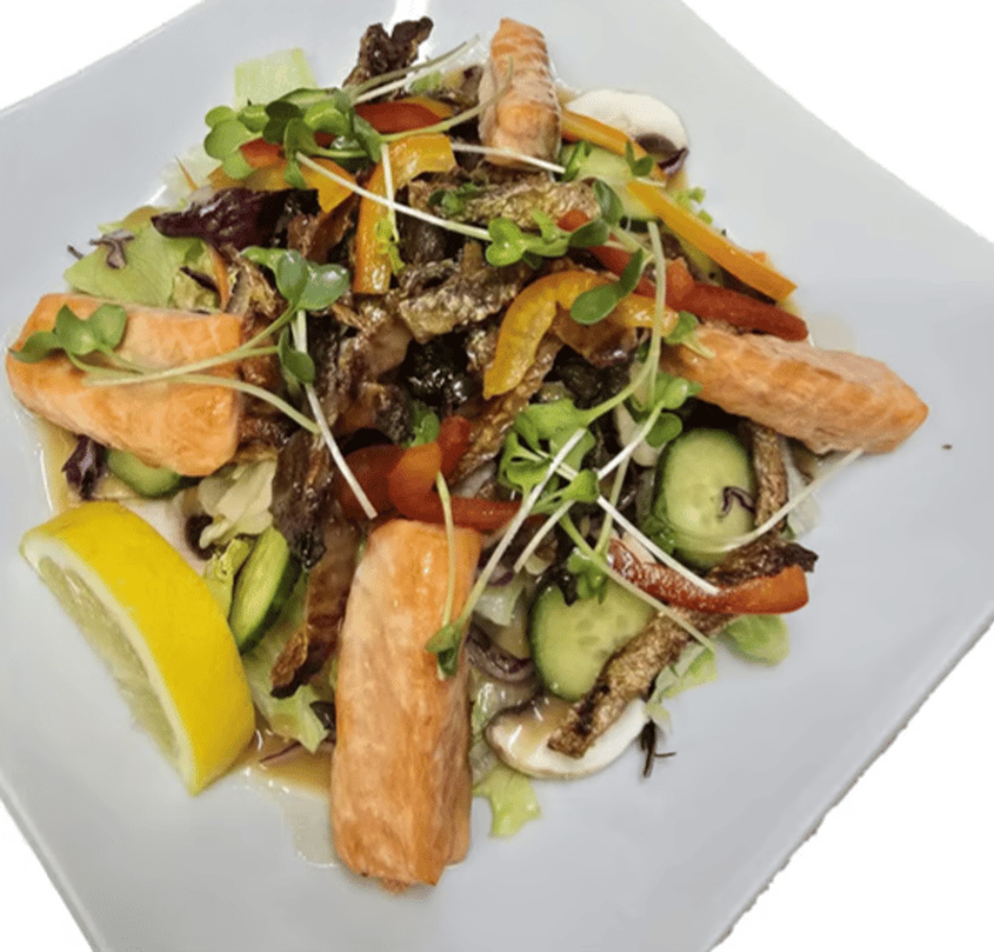 Salmon Skin Salad