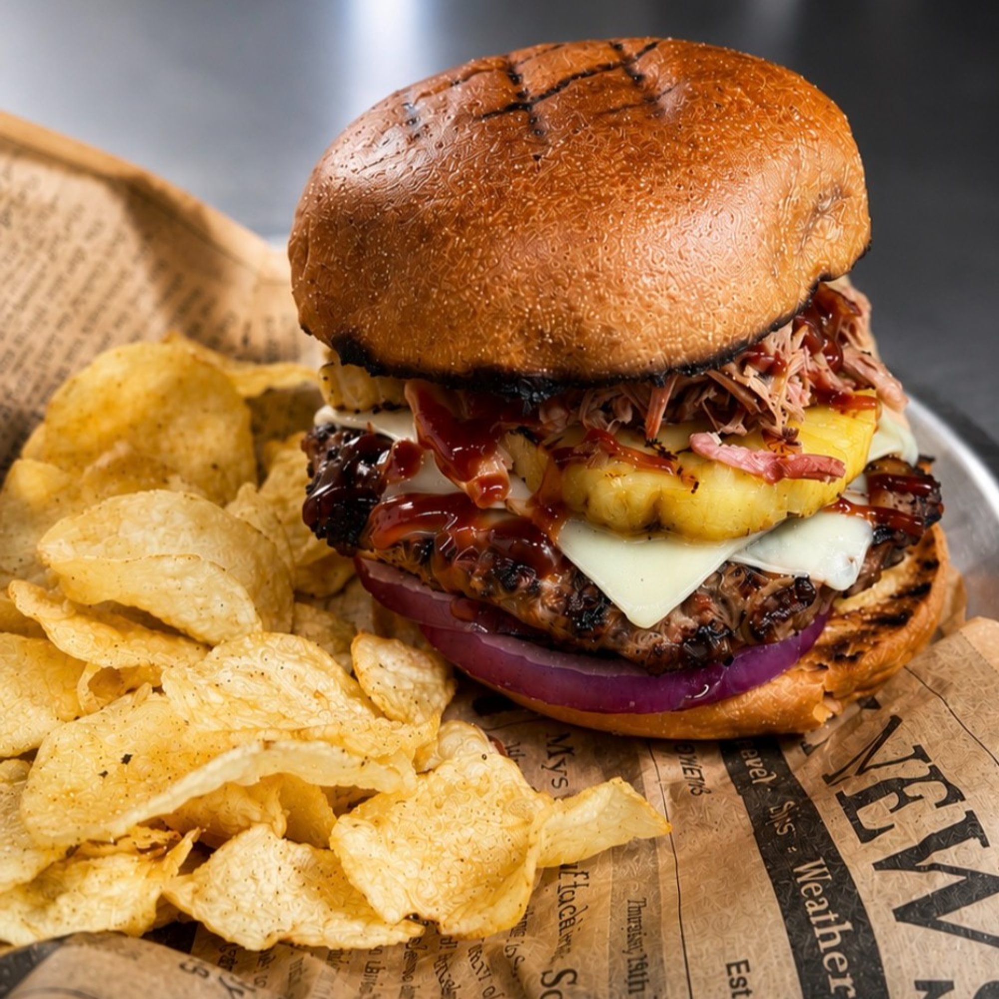 Pineapple BBQ Burger