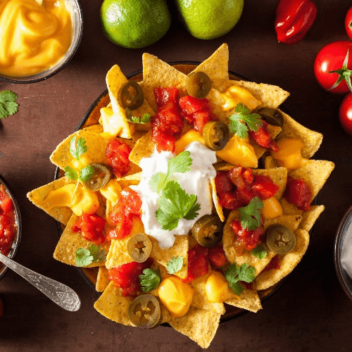 Mixtos (Mix Pork/steak) Nachos