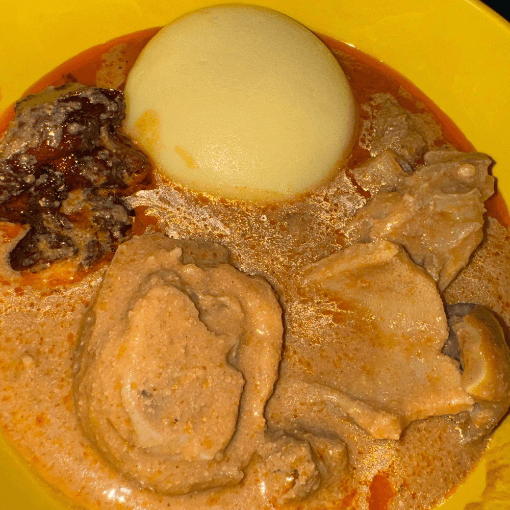 Fufu & Peanut Soup W Meat (3)