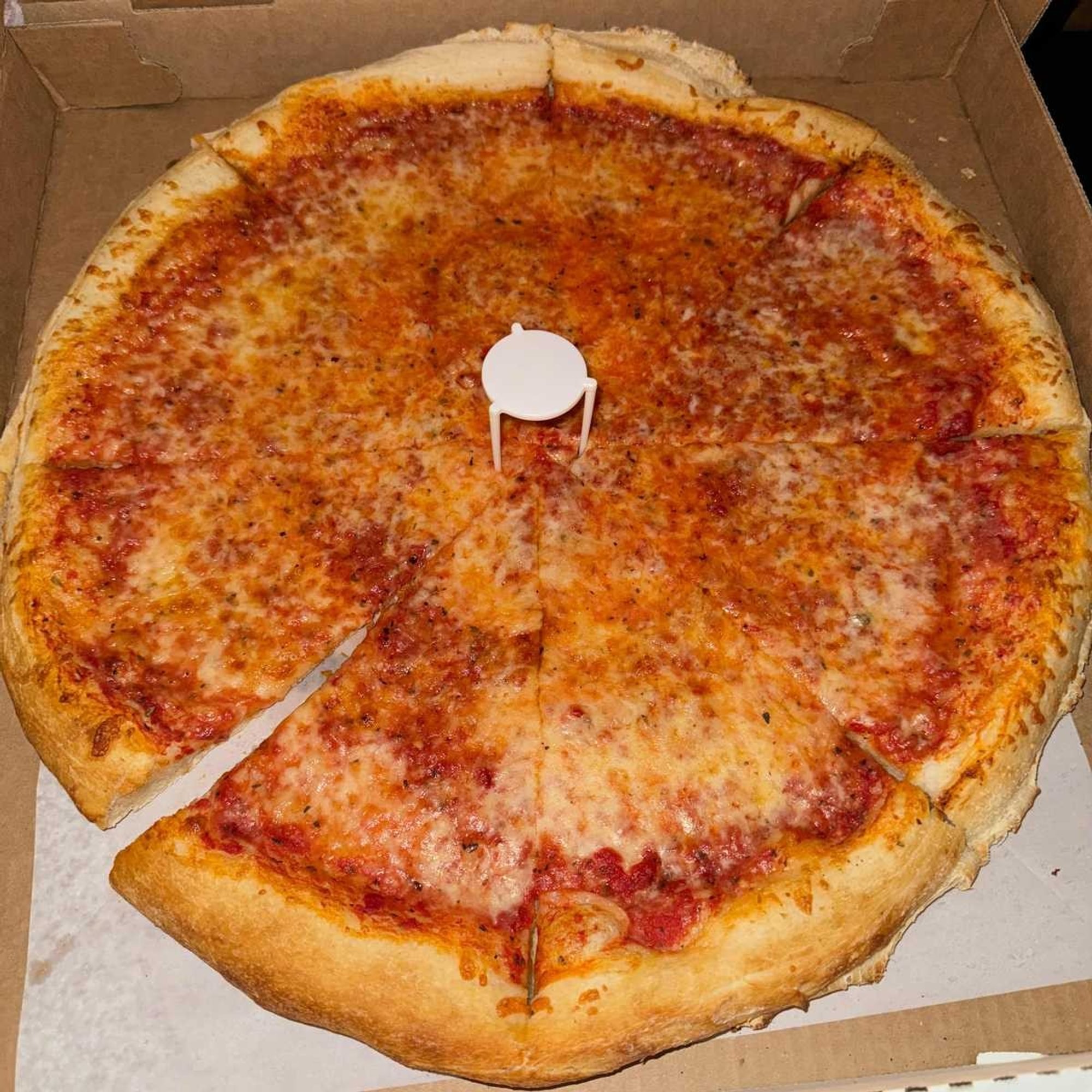 Round Pizza Is 18"