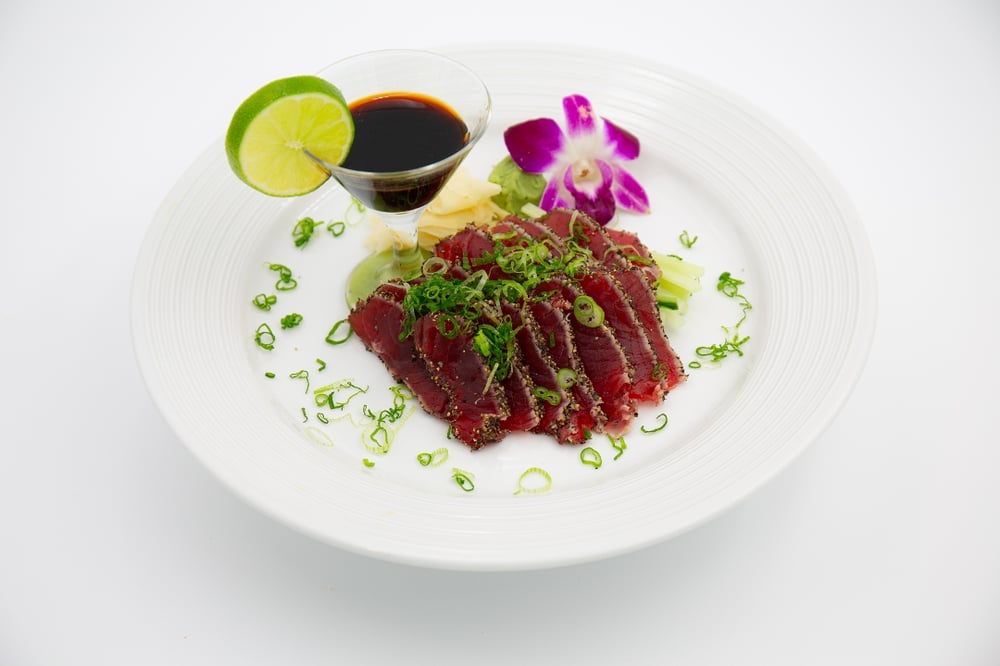 Pepper Tuna with Ponzu Sauce