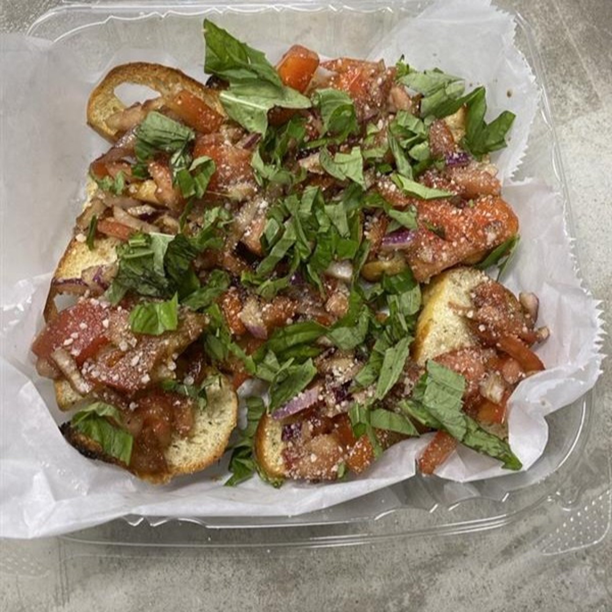 Fresh Tomato Basil Bruschetta