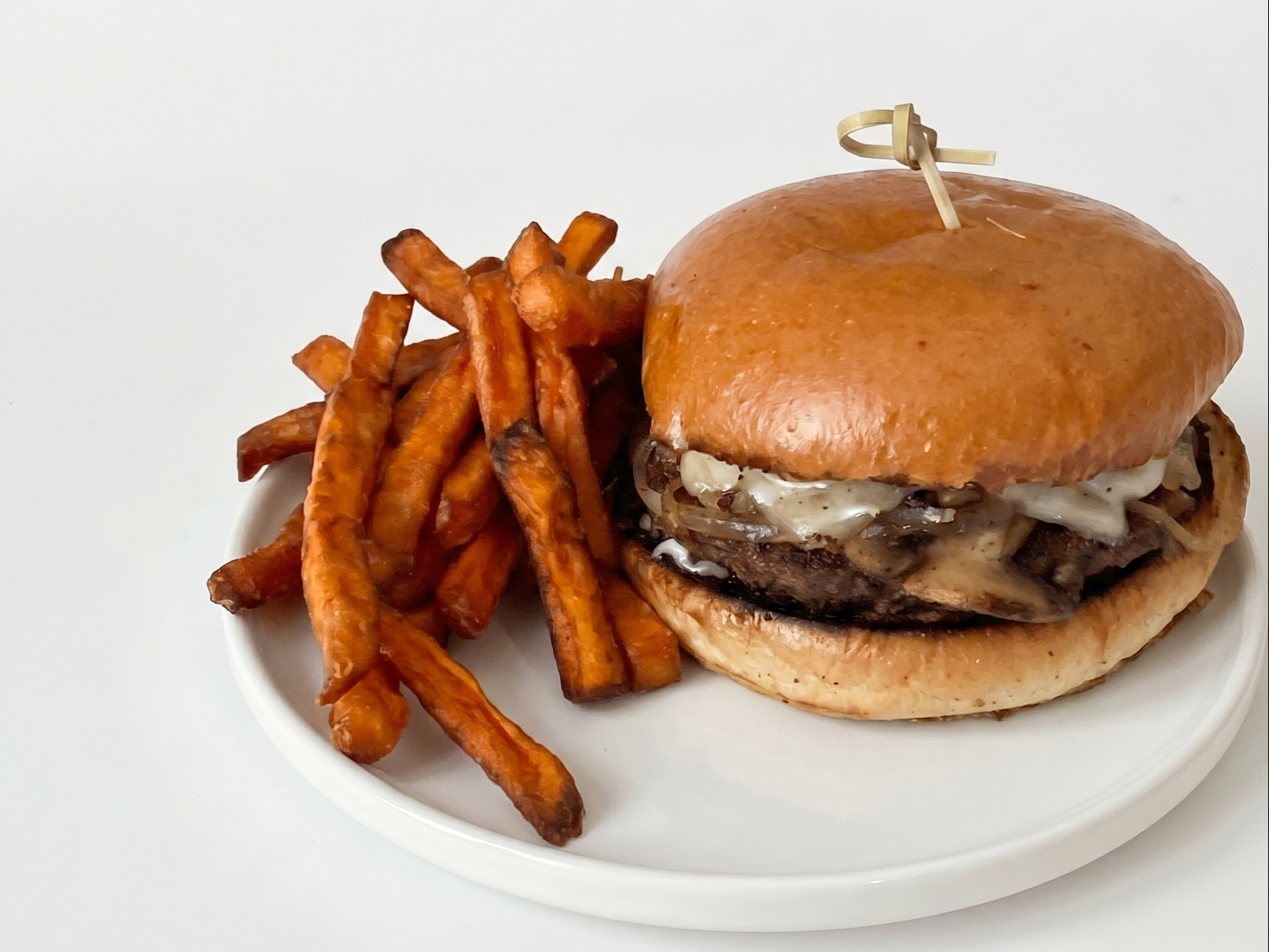 Swiss & Mushroom Burger