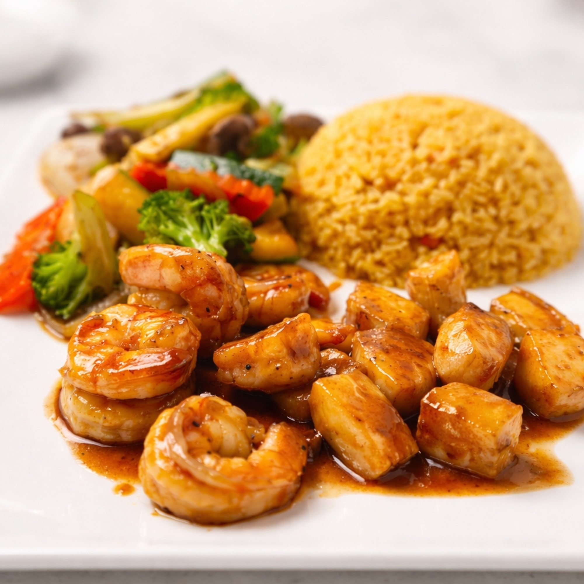 Hibachi Shrimp & Calamari