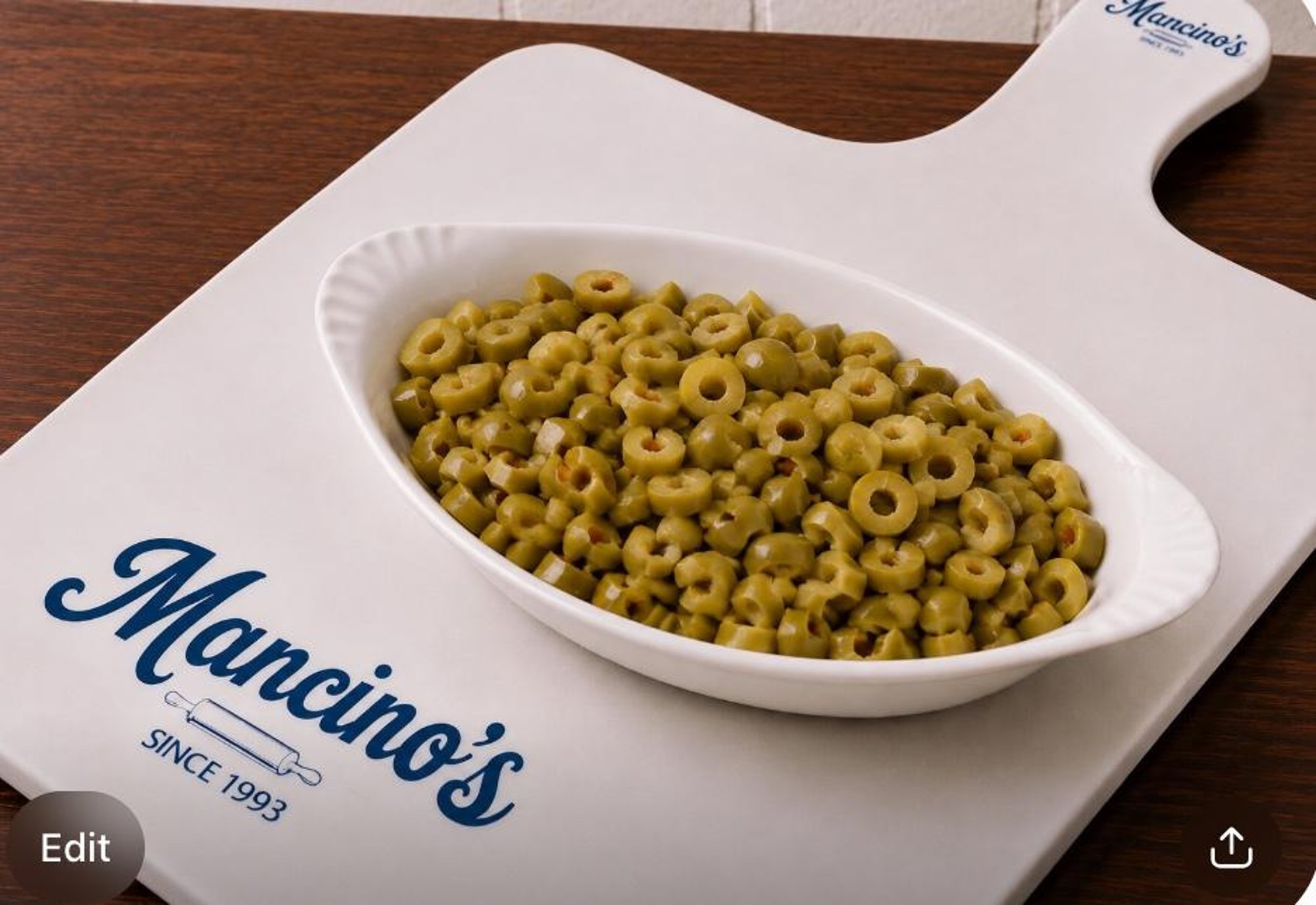 Extra on side Green Olives