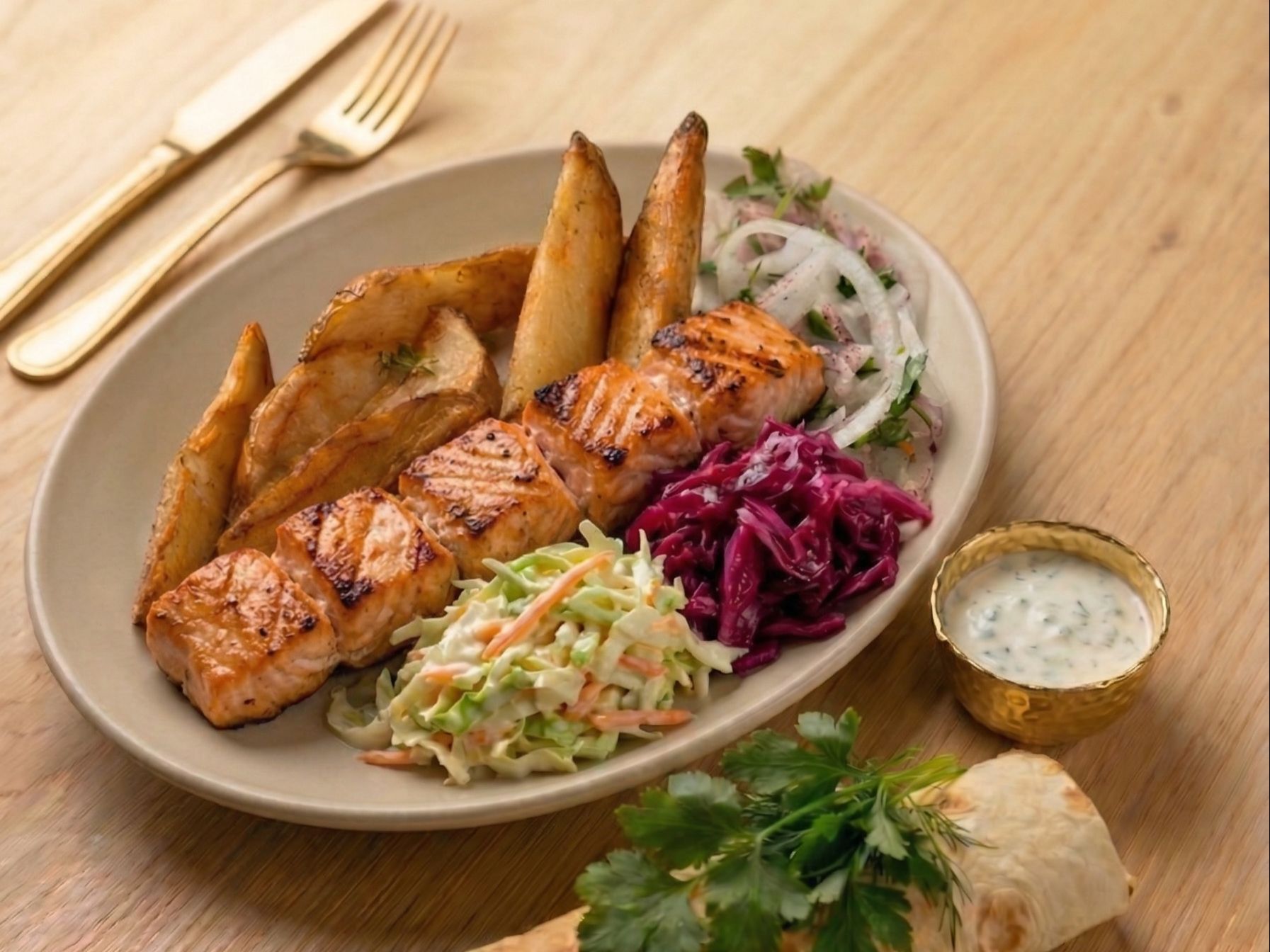 Salmon Kebab
