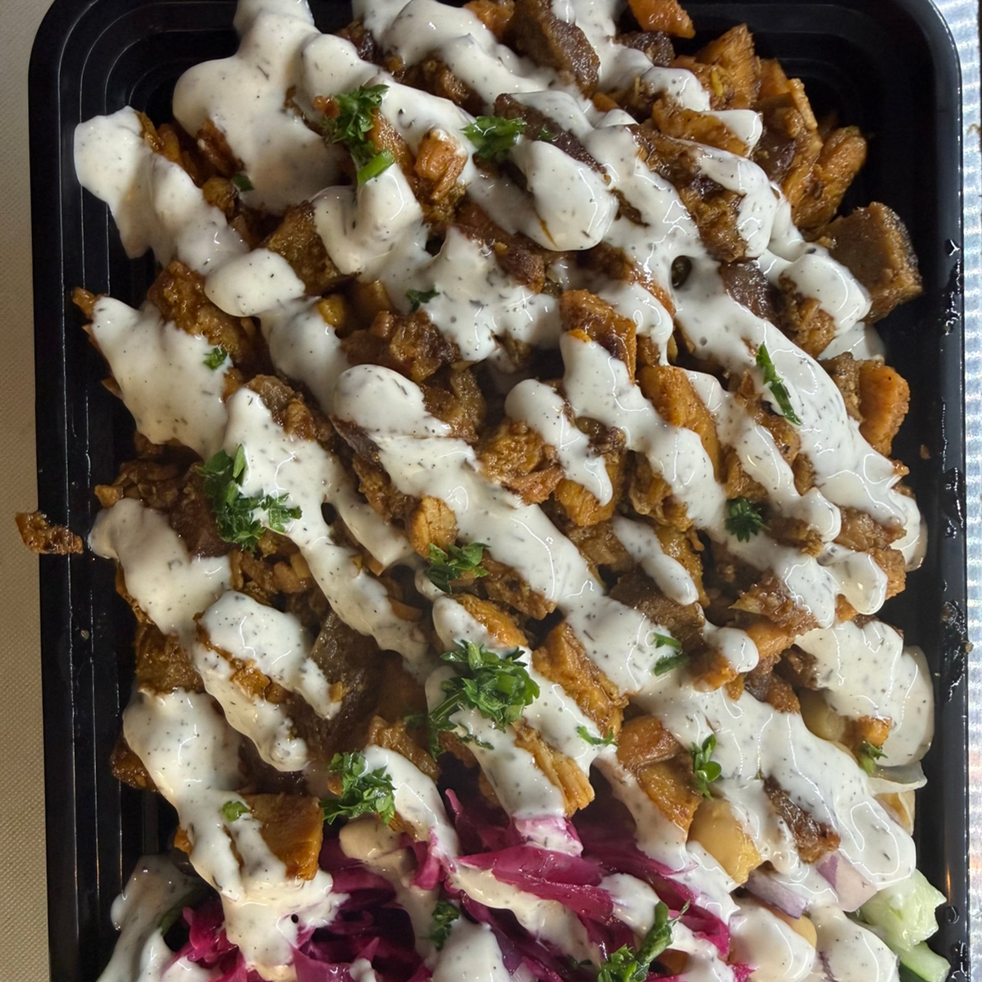 Beef Gyro Over Rice