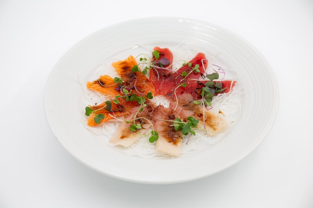 Carpaccio in Garlic Basil Sauce