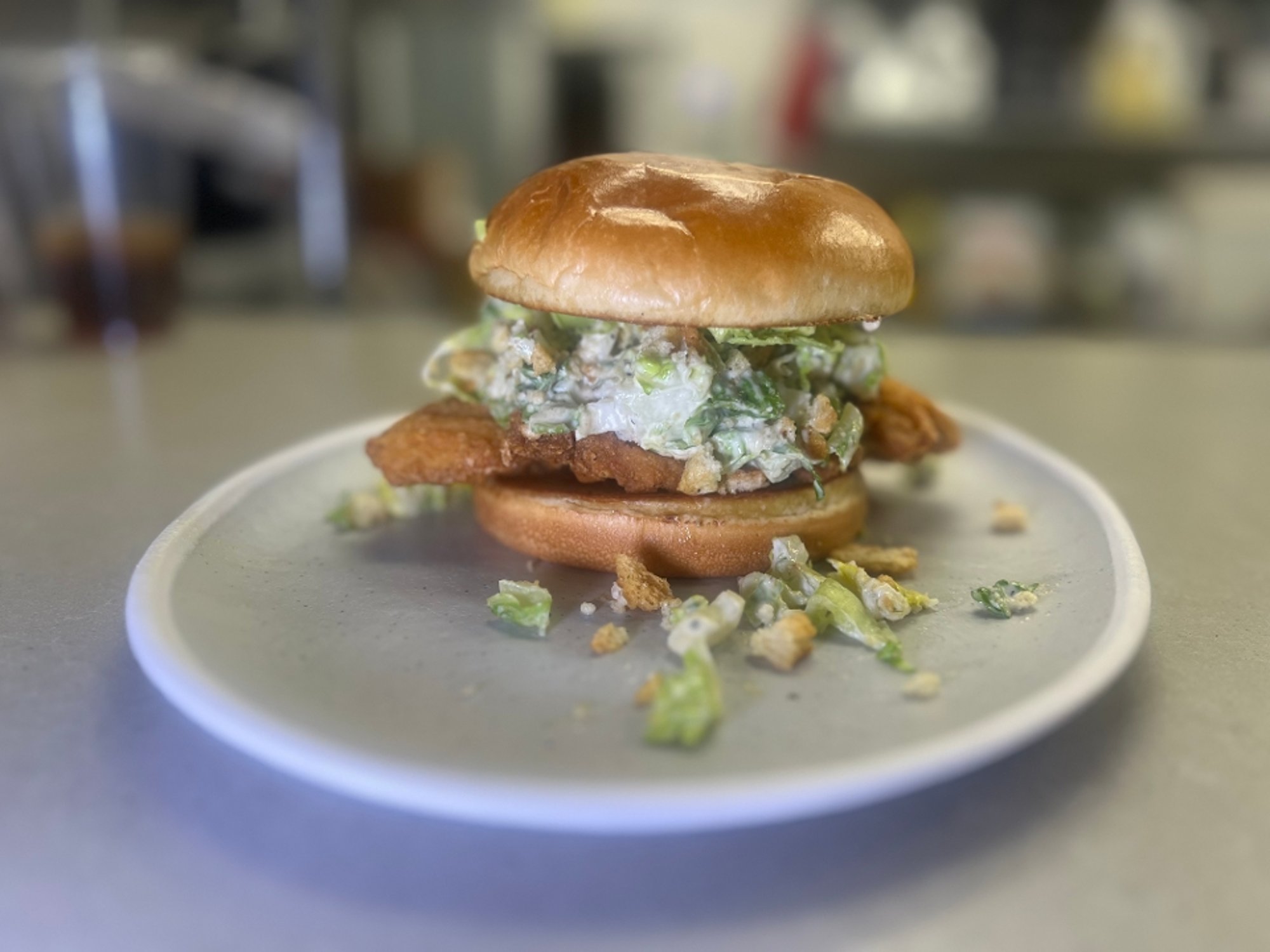 Smashed Avocado Chicken Sandwich