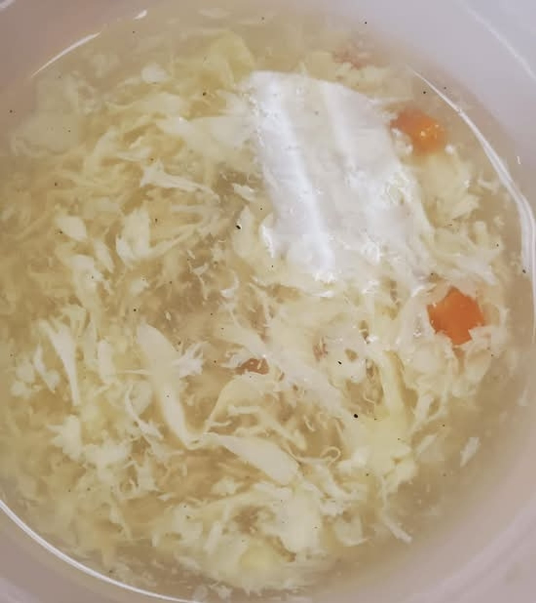 Small Egg Flower Soup (gf)