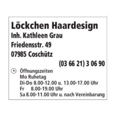 Logo von Löckchen Haardesign Inh. Kathleen Grau