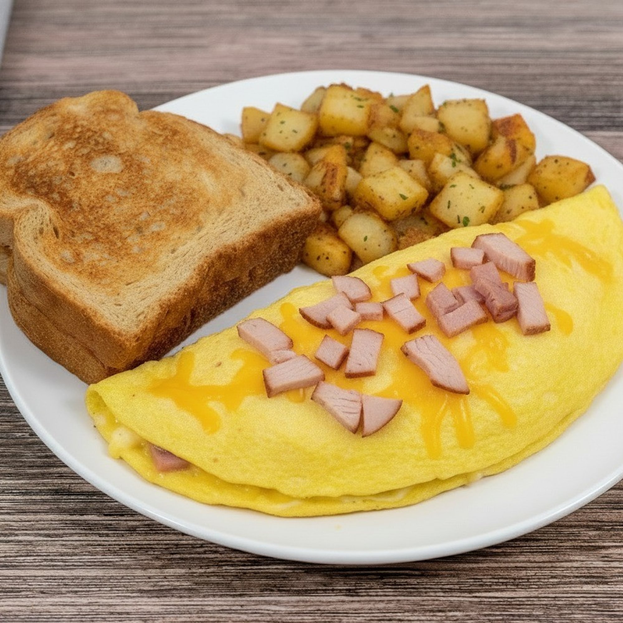 Turkey and Cheese Omelette Platter