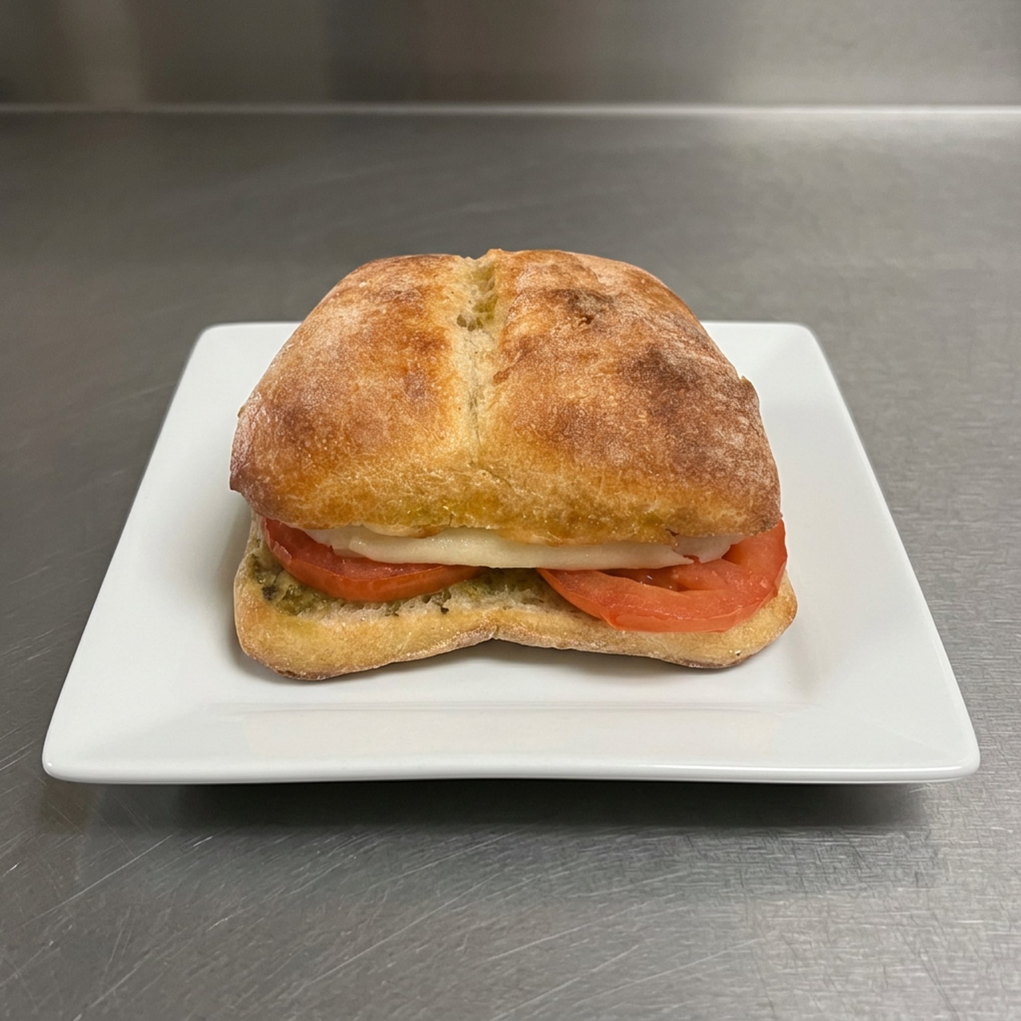 Pesto Tomatoes & Mozzarella Ciabatta