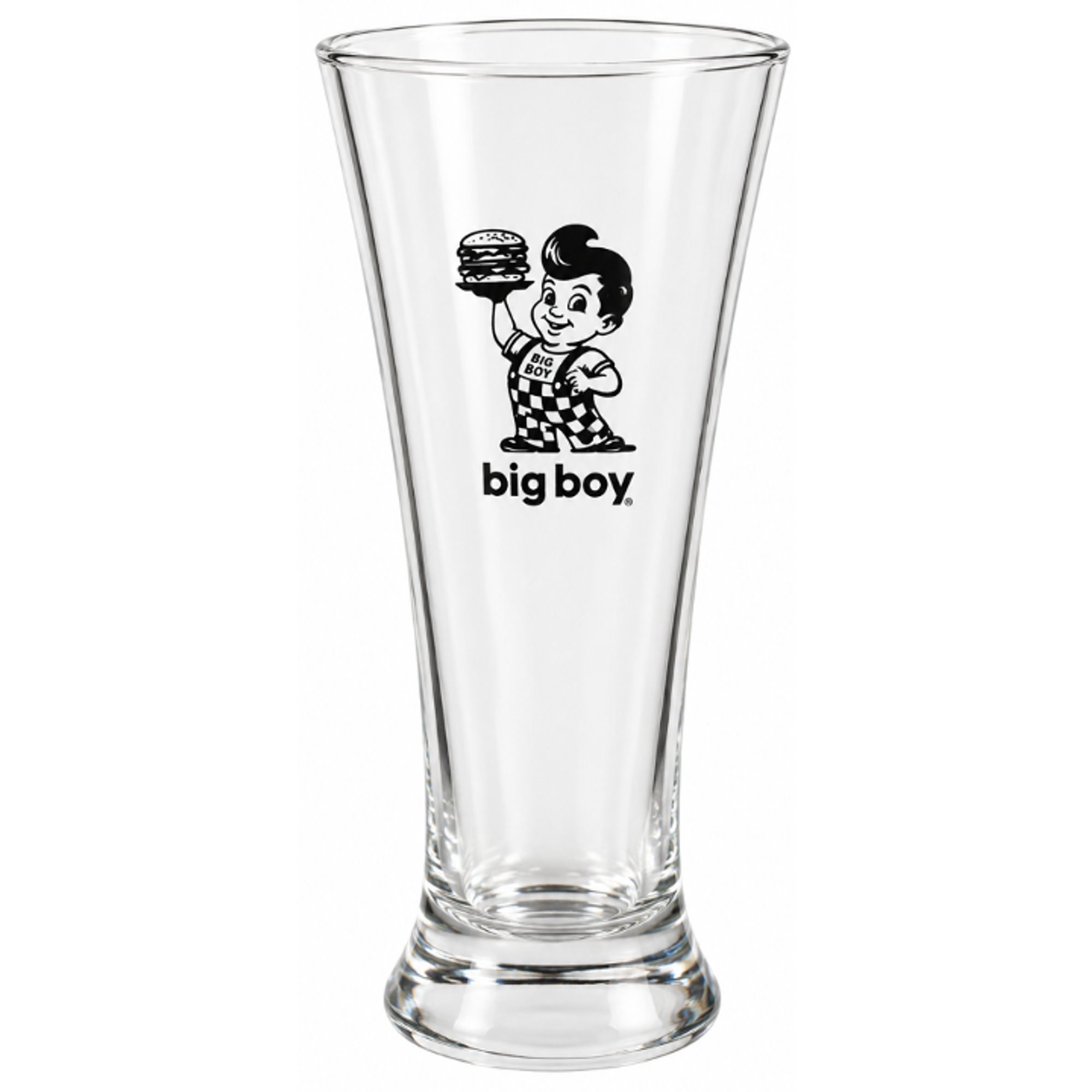 Pilsner Curved Glass - Black Etched