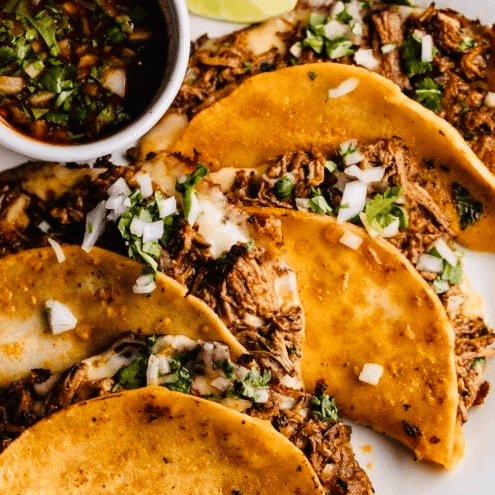 Special (3) BEEF Birria Tacos and Consommé (Dipping Sauce)