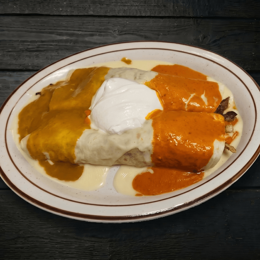 La Rosa Dipped Burrito