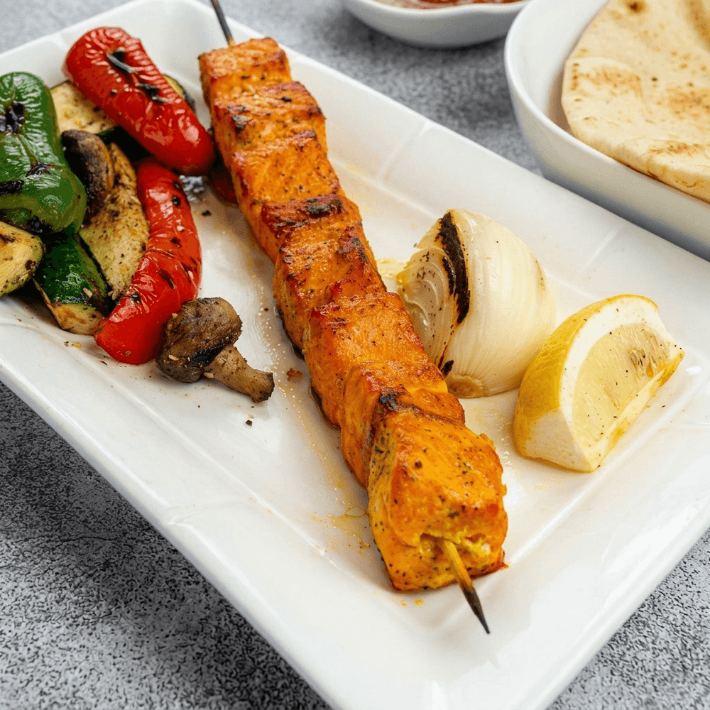Salmon Shish Kebab