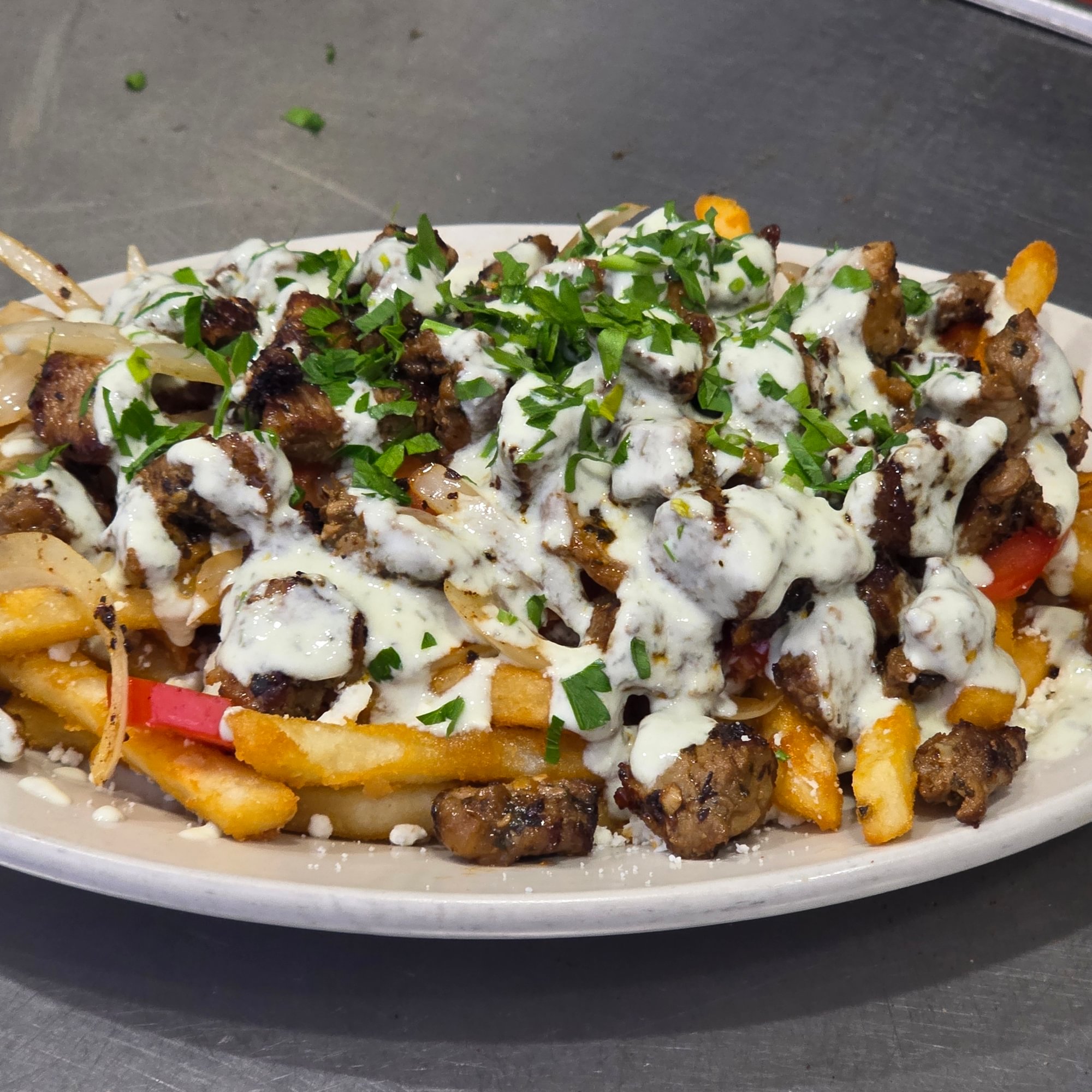 Chicken Souvlaki Fries