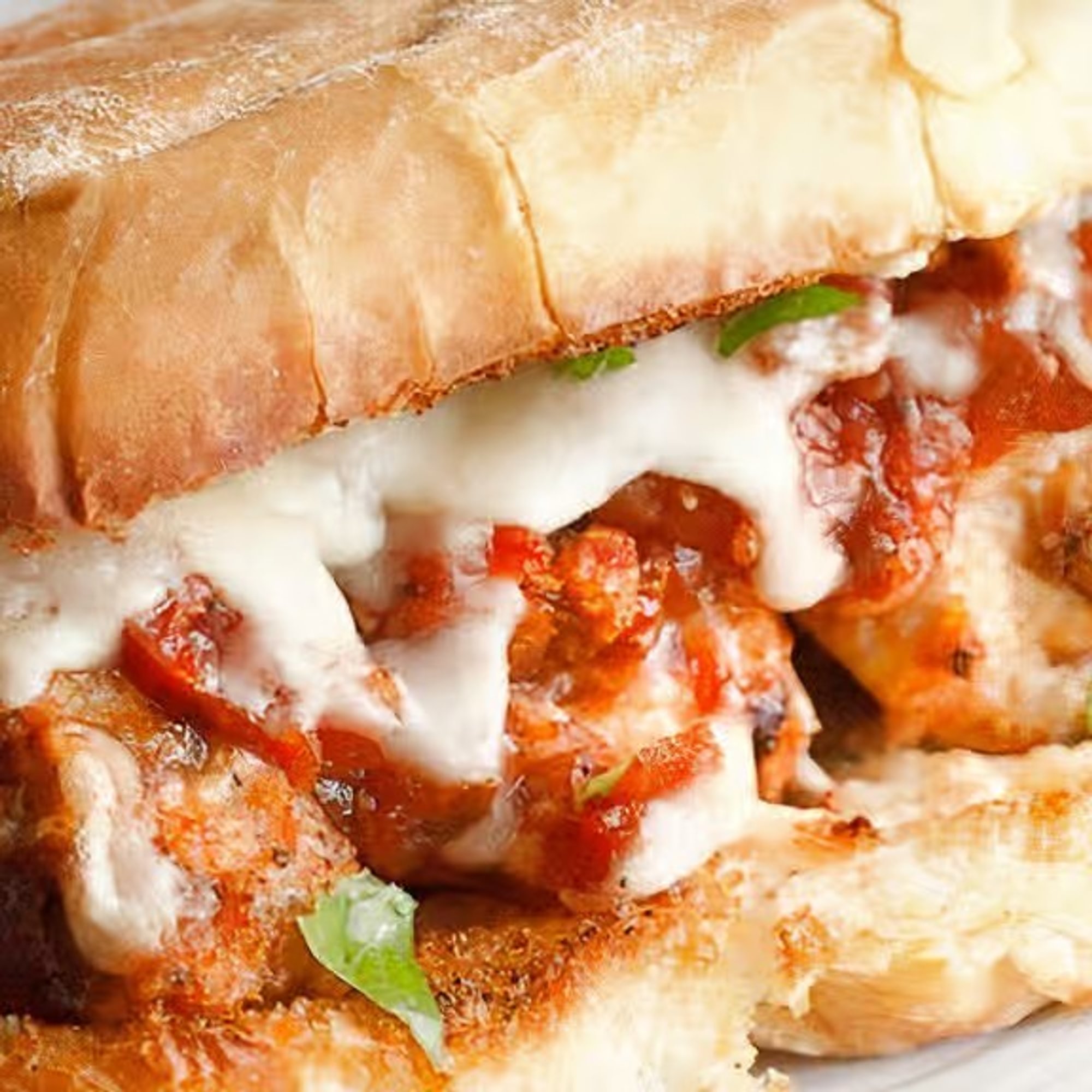 Meatball Parmigiana Sandwich