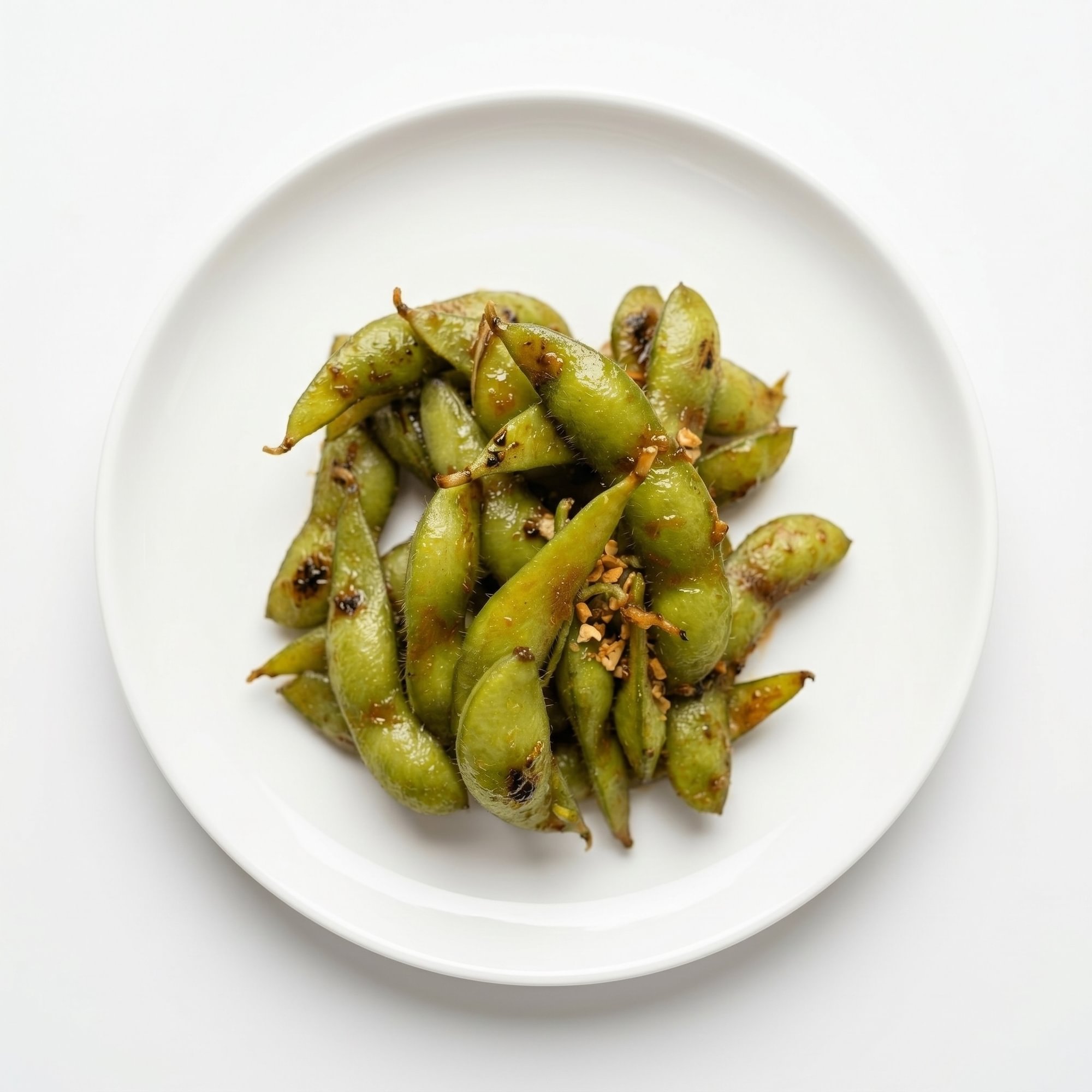 Spicy Garlic Edamame