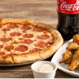 Spec. #2; One 16” Pizza, 10 Wings, & 2 Liter Soda