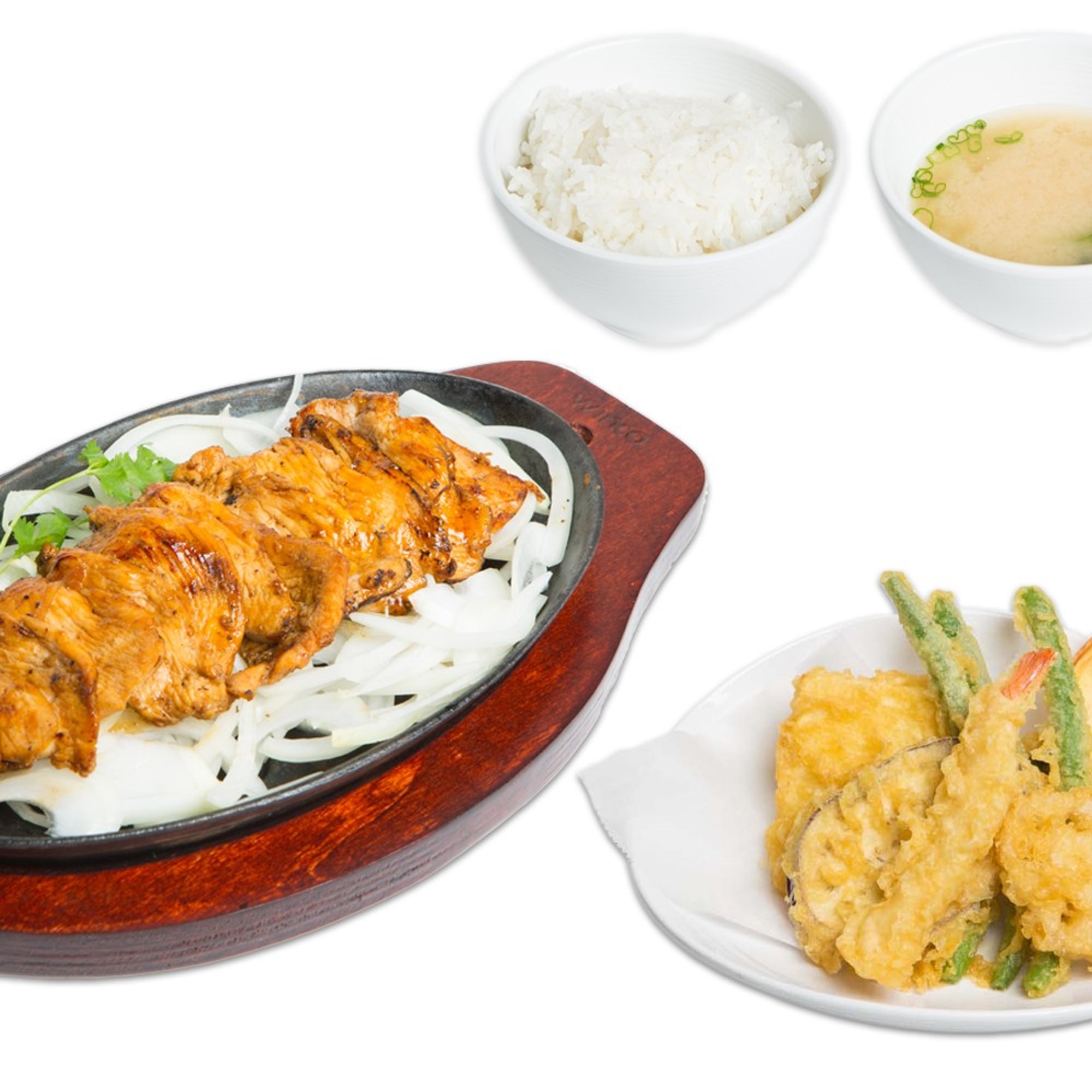 White Meat Chicken Teriyaki & Tempura
