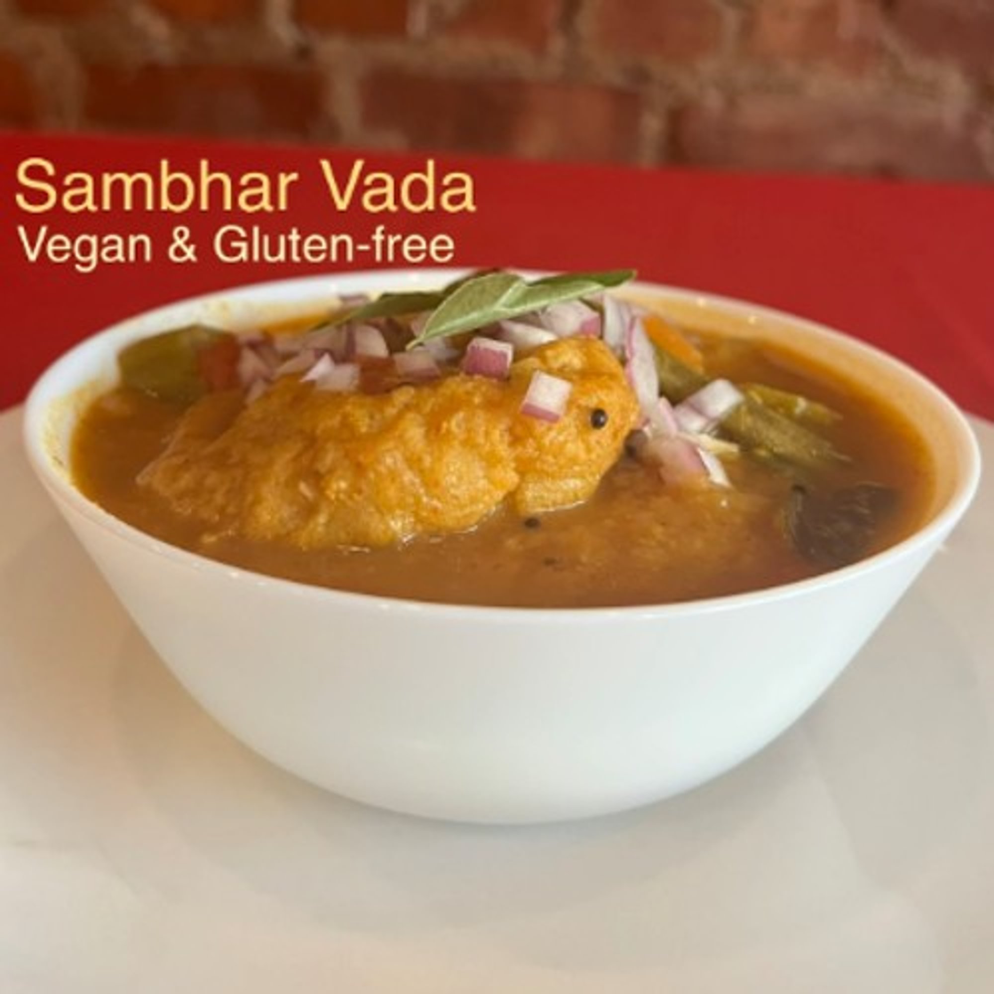 (Vegan & GF) Sambhar Vada