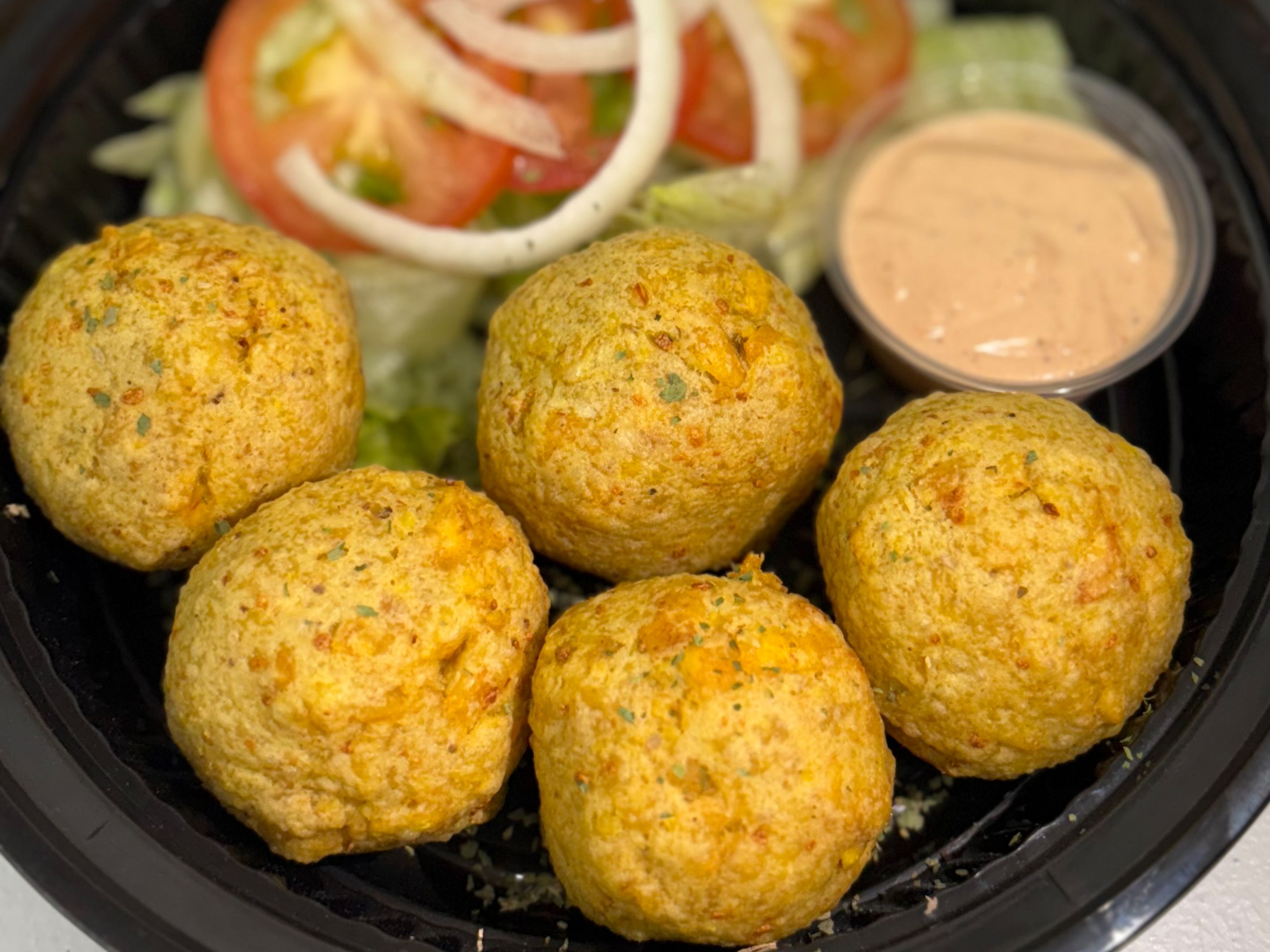Cheese Mofongo + Shrimp
