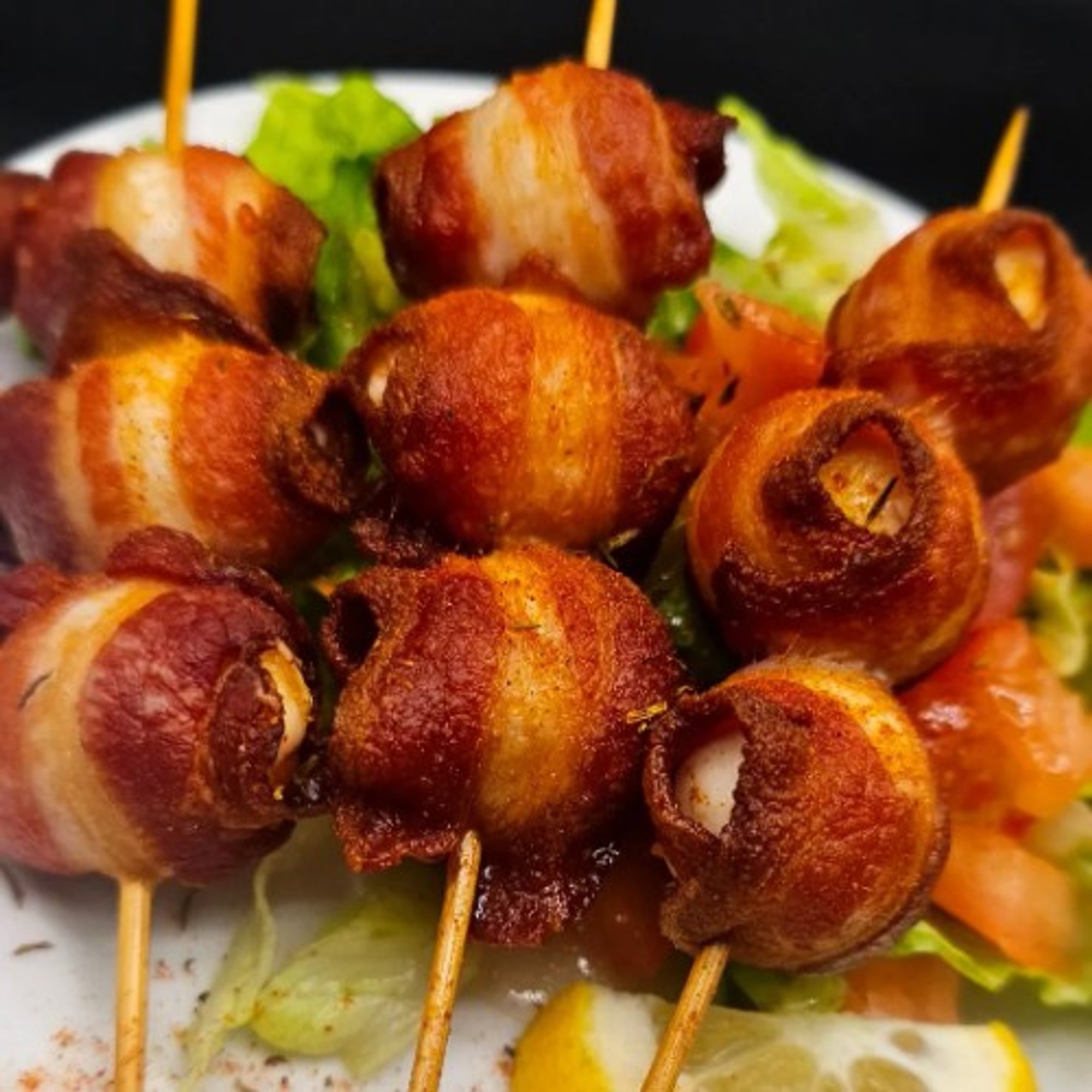 Bacon Wrapped Quail Eggs