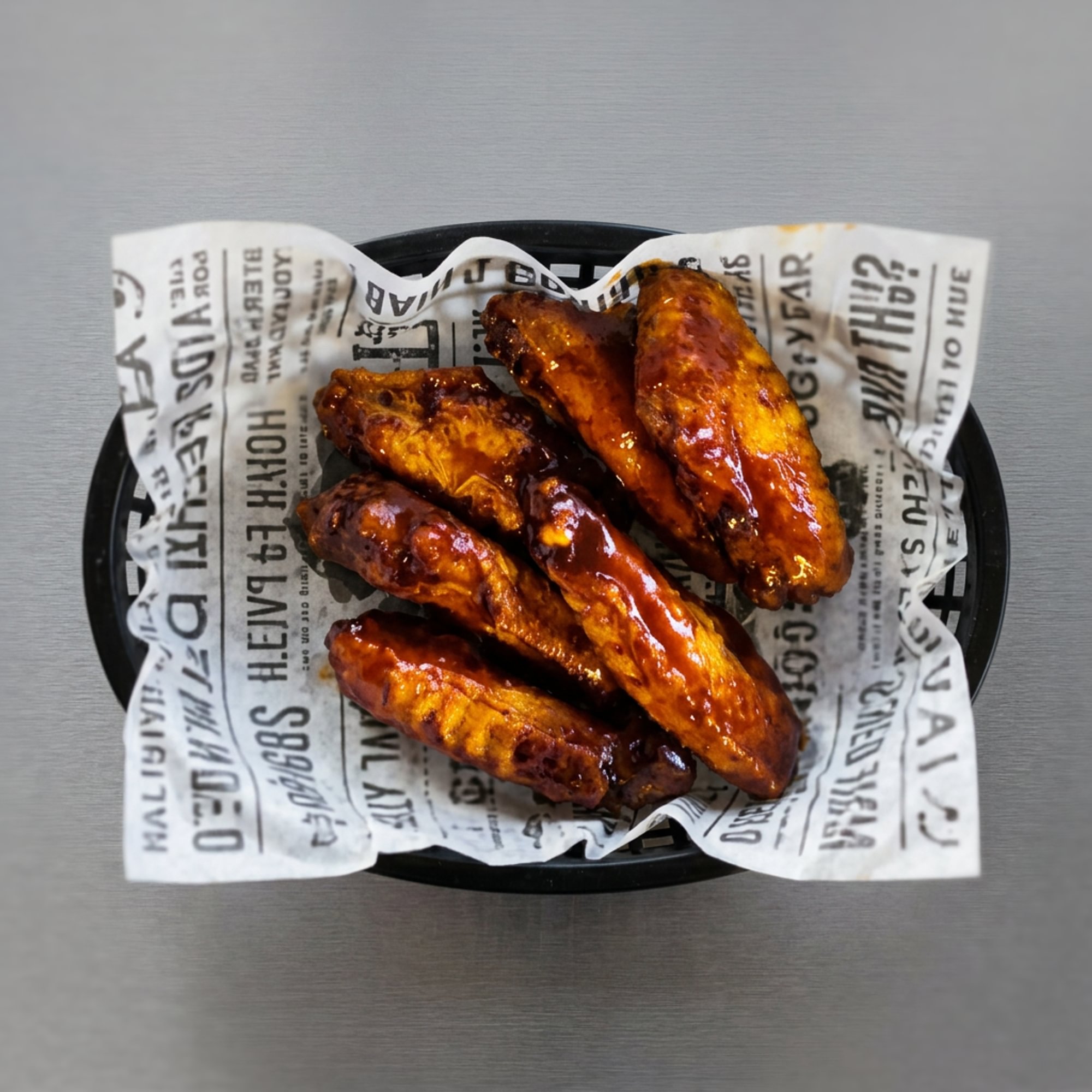 6 Barbecue Wings Only