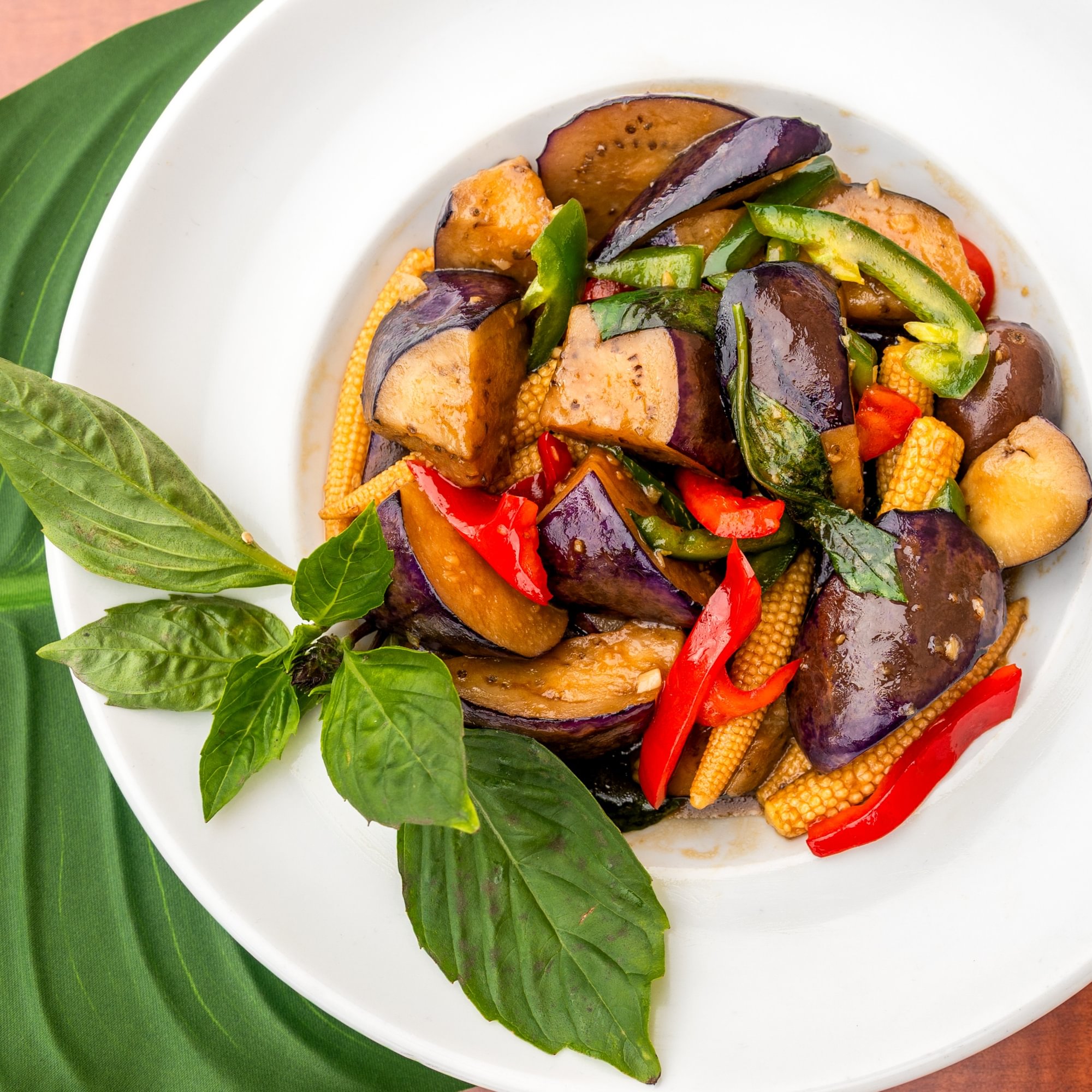 Eggplant Kra Prow