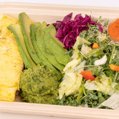 Omelet with Avocado Vegetarian - Gluten Free Option
