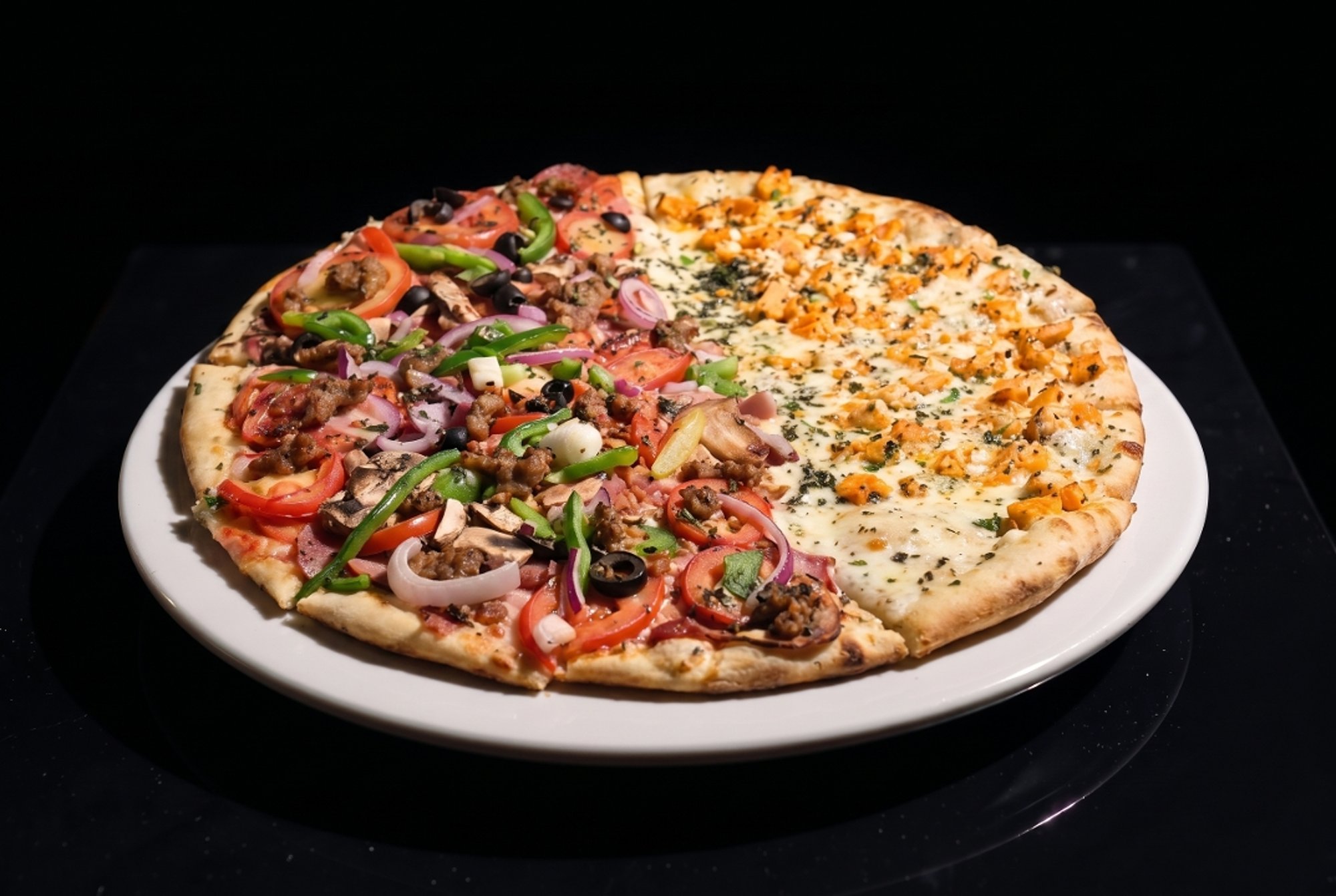 GF 1/2 and 1/2 Pizza