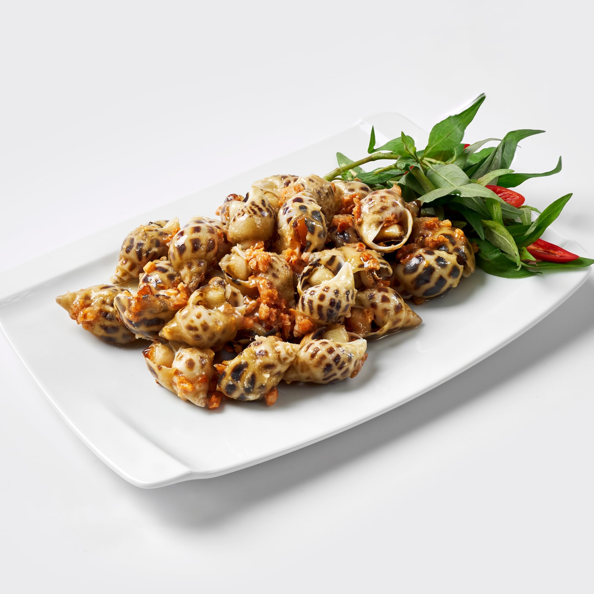 Ốc Cháy Bơ Tỏi - Sautéed Sea Escargot with Garlic Butter